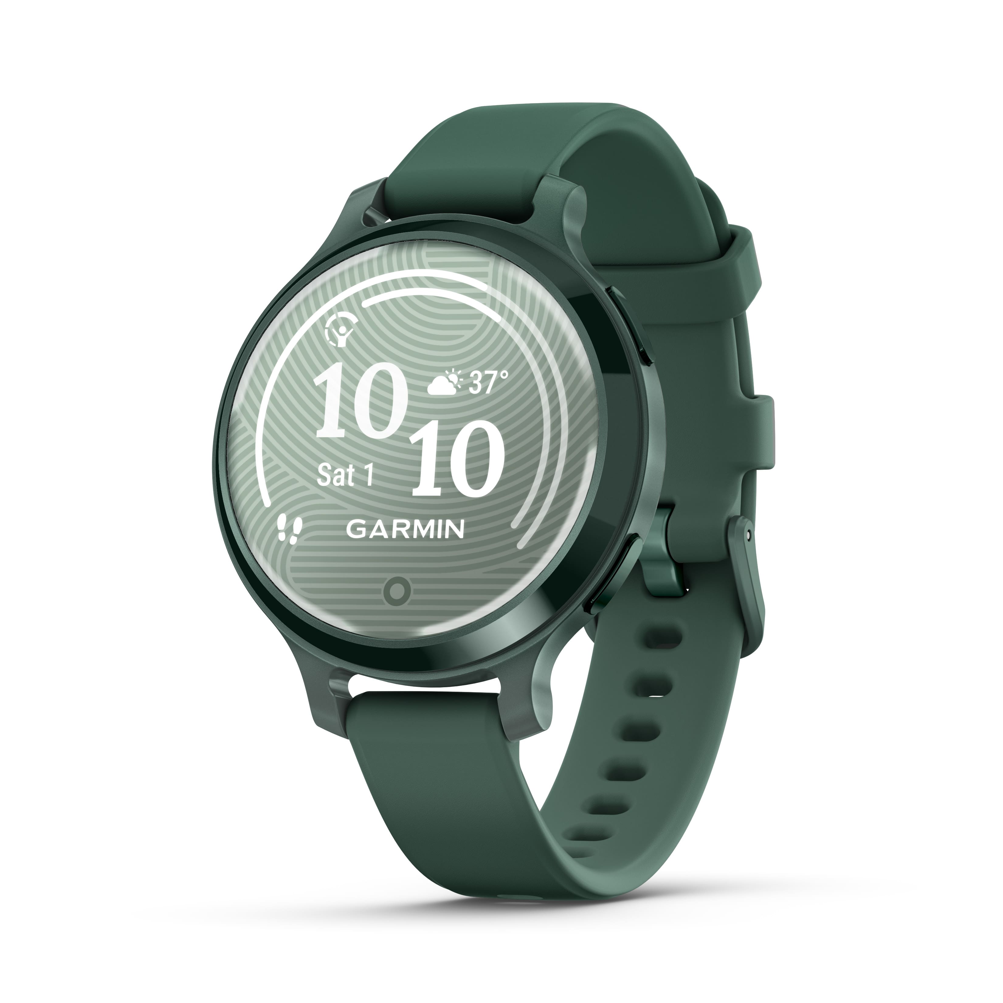 Garmin - Lily 2 Active GPS Smartwatch 33 mm Anodized Aluminum - Jasper Green with Jasper Green Silicone Band - (2024) produc…