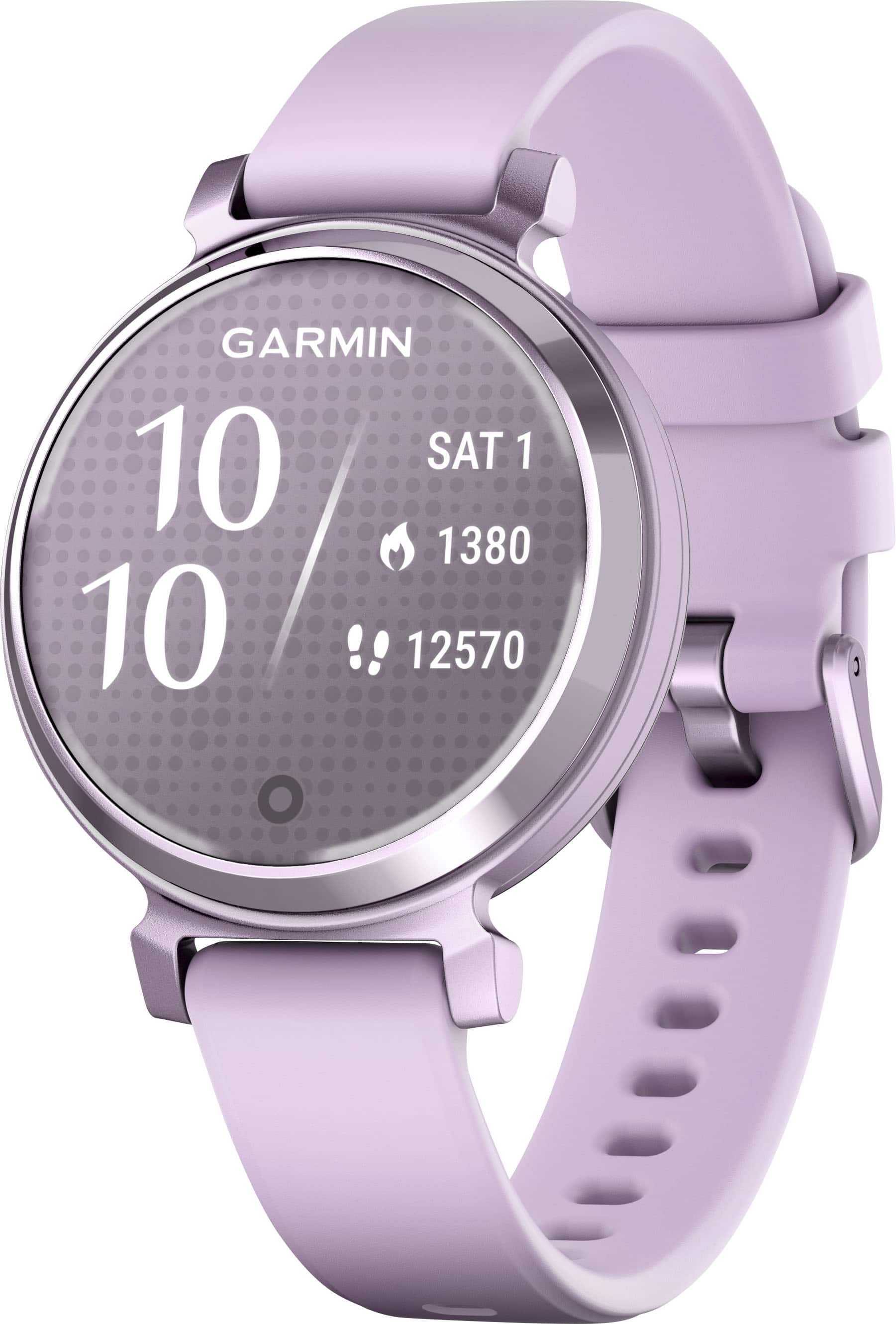 Garmin - Lily 2 Smartwatch 34 mm Anodized Aluminum - Metallic Lilac with Lilac Silicone Band - (2024) product image