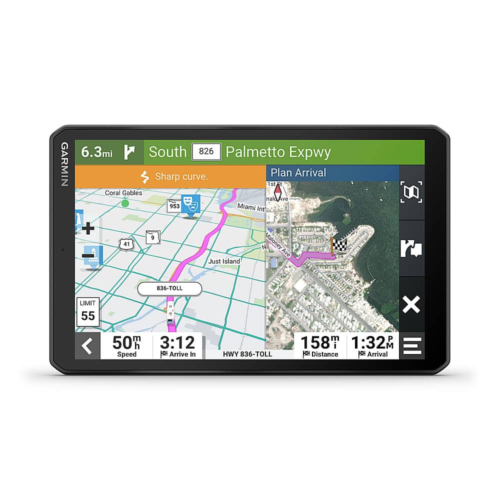 Garmin - RV 895 8" GPS Navigator with Built-In Bluetooth - Black product image