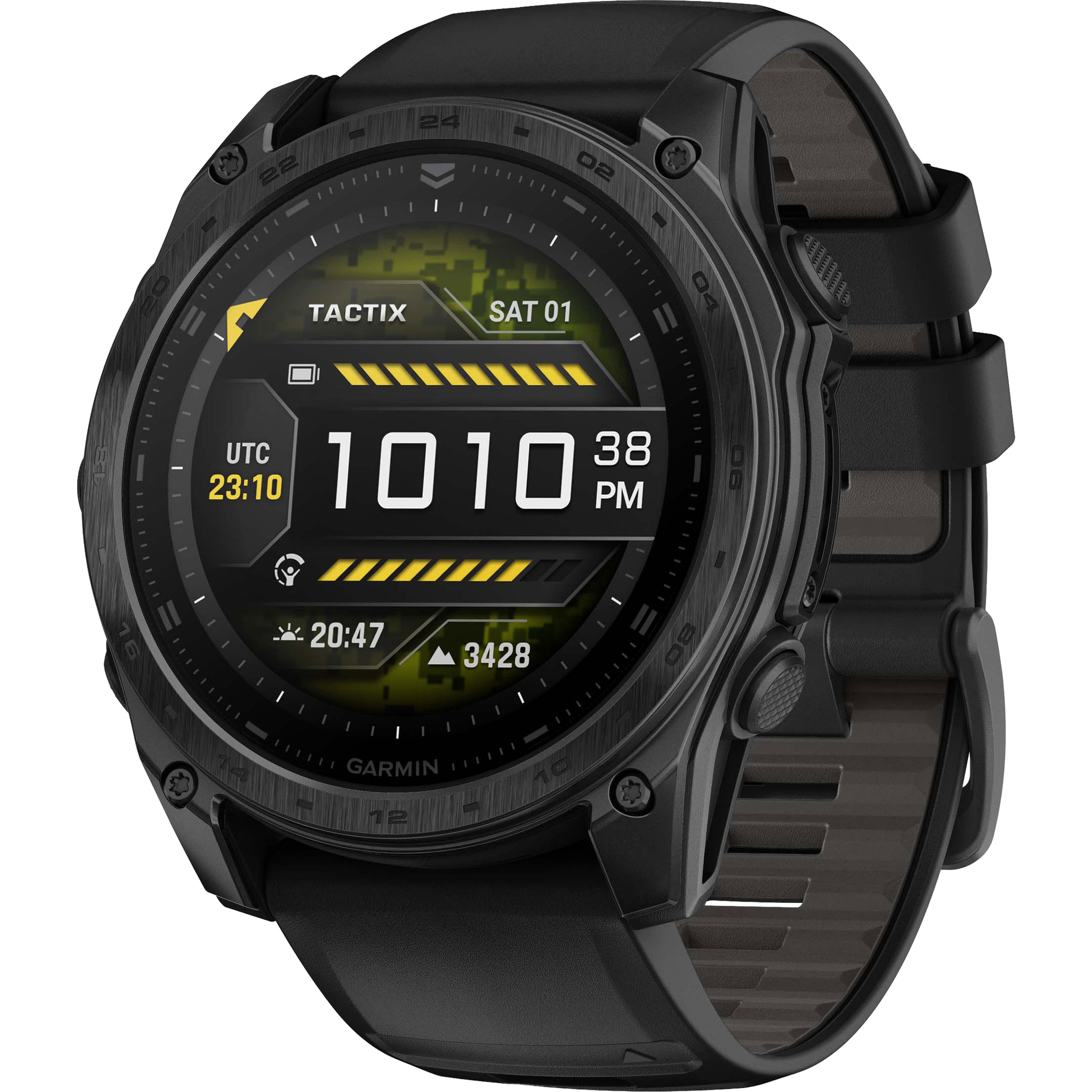 Garmin - tactix 8 AMOLED GPS Smartwatch 51 mm Fiber-reinforced polymer with titanium rear cover - Black - (2025) product ima…