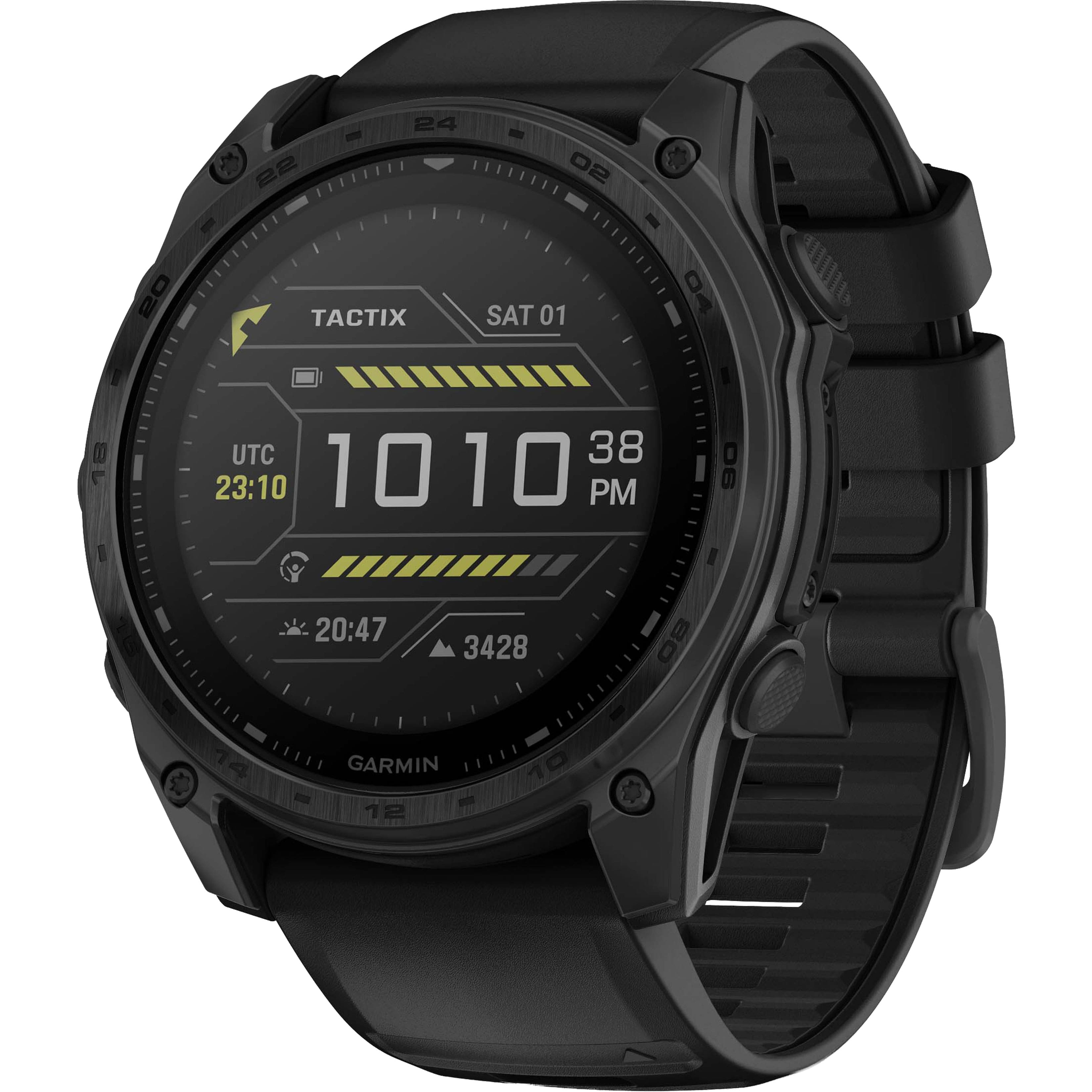 Garmin - tactix 8 Solar Elite GPS Smartwatch 51 mm Fiber-reinforced polymer with titanium rear cover - Black - (2025) produc…