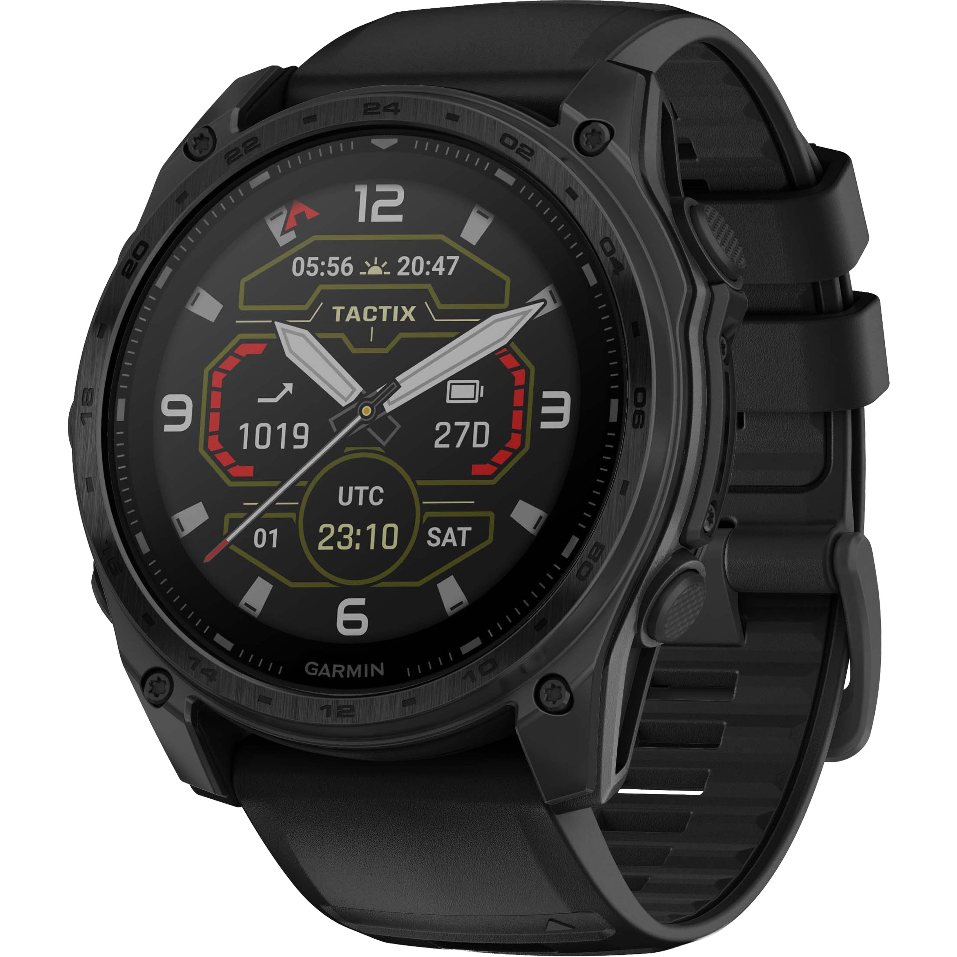 Garmin - tactix 8 Solar GPS Smartwatch 51 mm Fiber-reinforced polymer with titanium rear cover - Black - (2025) product image