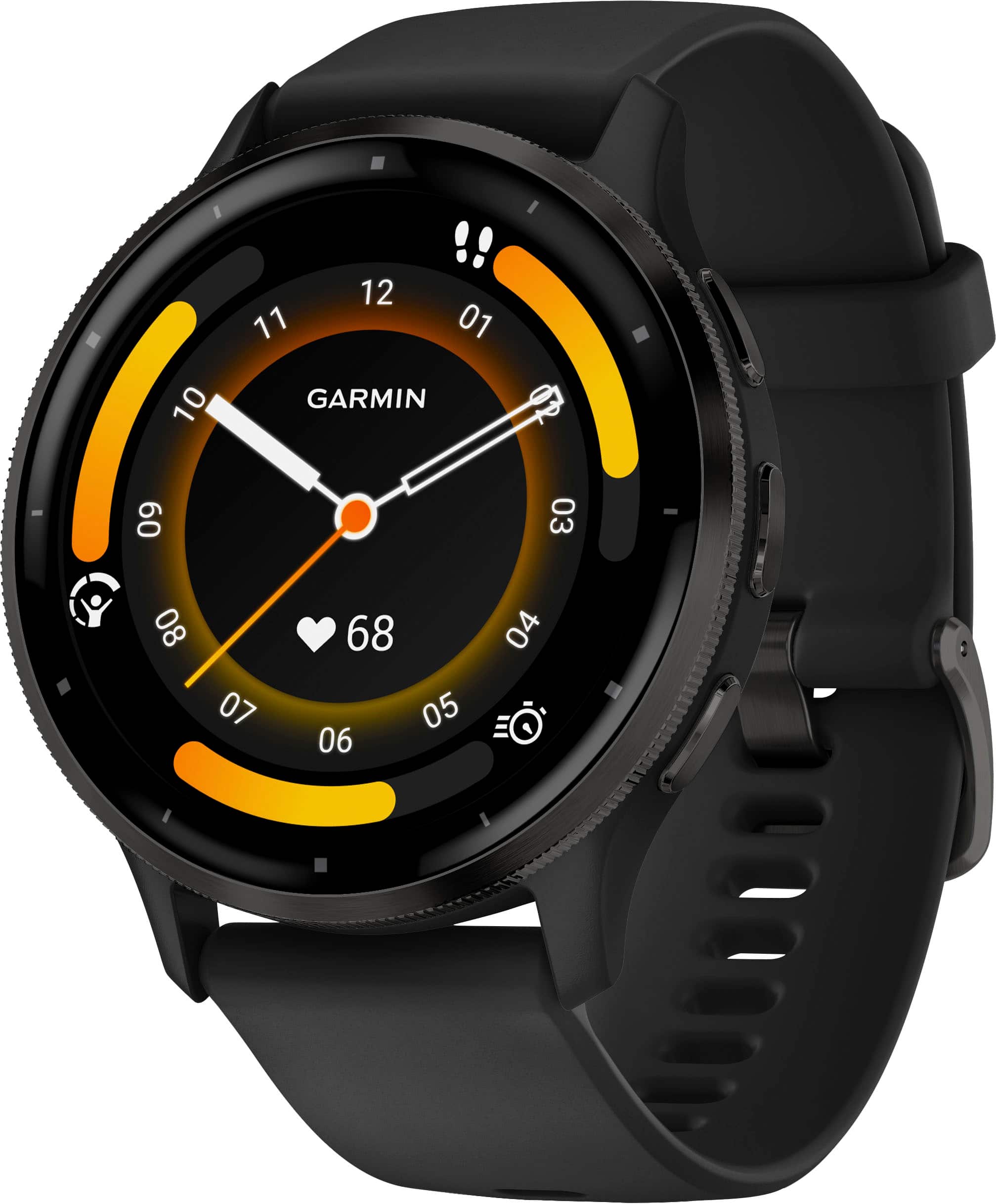 Garmin - Venu 3 GPS Smartwatch 45 mm Fiber-reinforced polymer - Stainless Steel and Black - (2023) product image