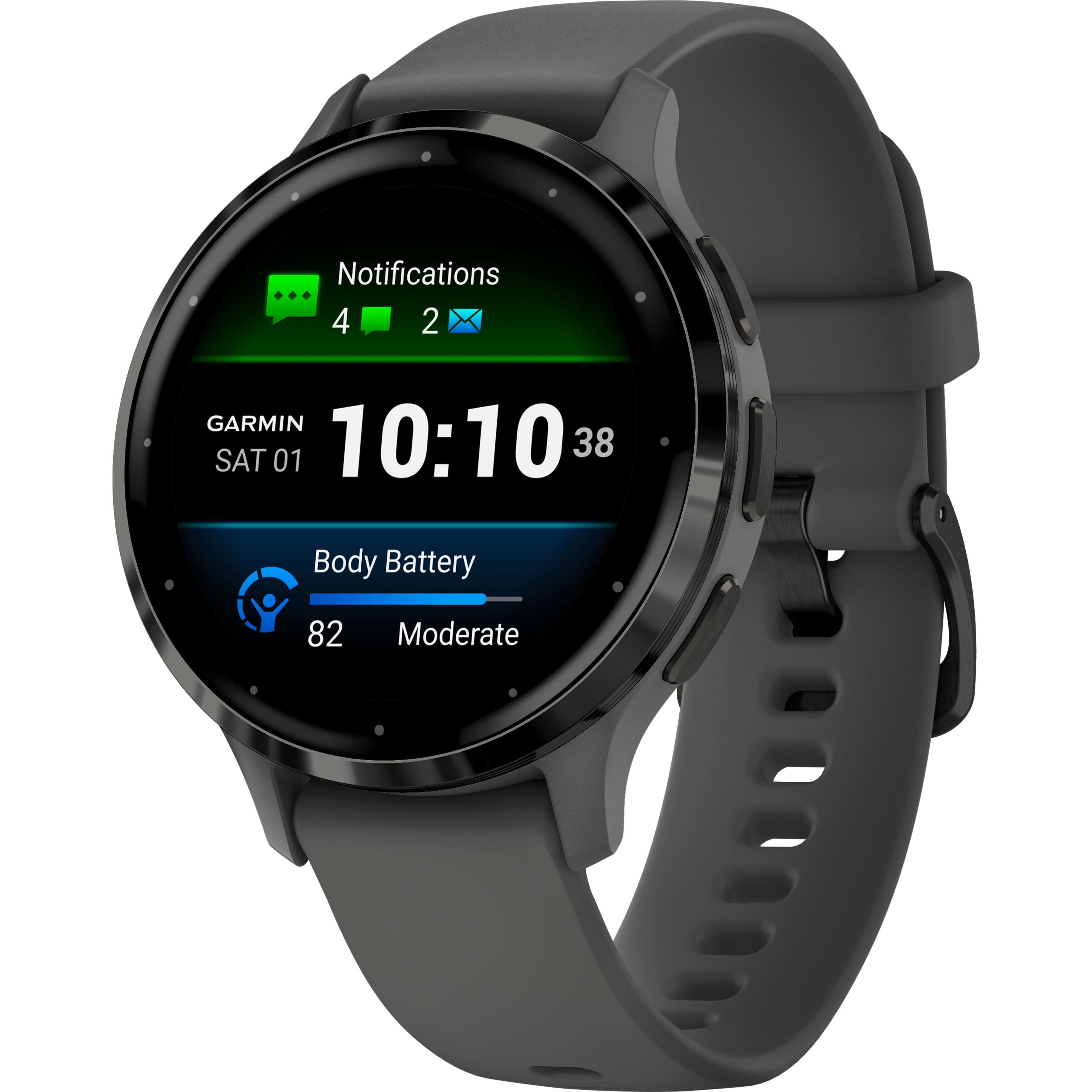 Garmin - Venu 3S GPS Smartwatch 41 mm Fiber-reinforced polymer - Stainless Steel and Sage Gray - (2023) product image