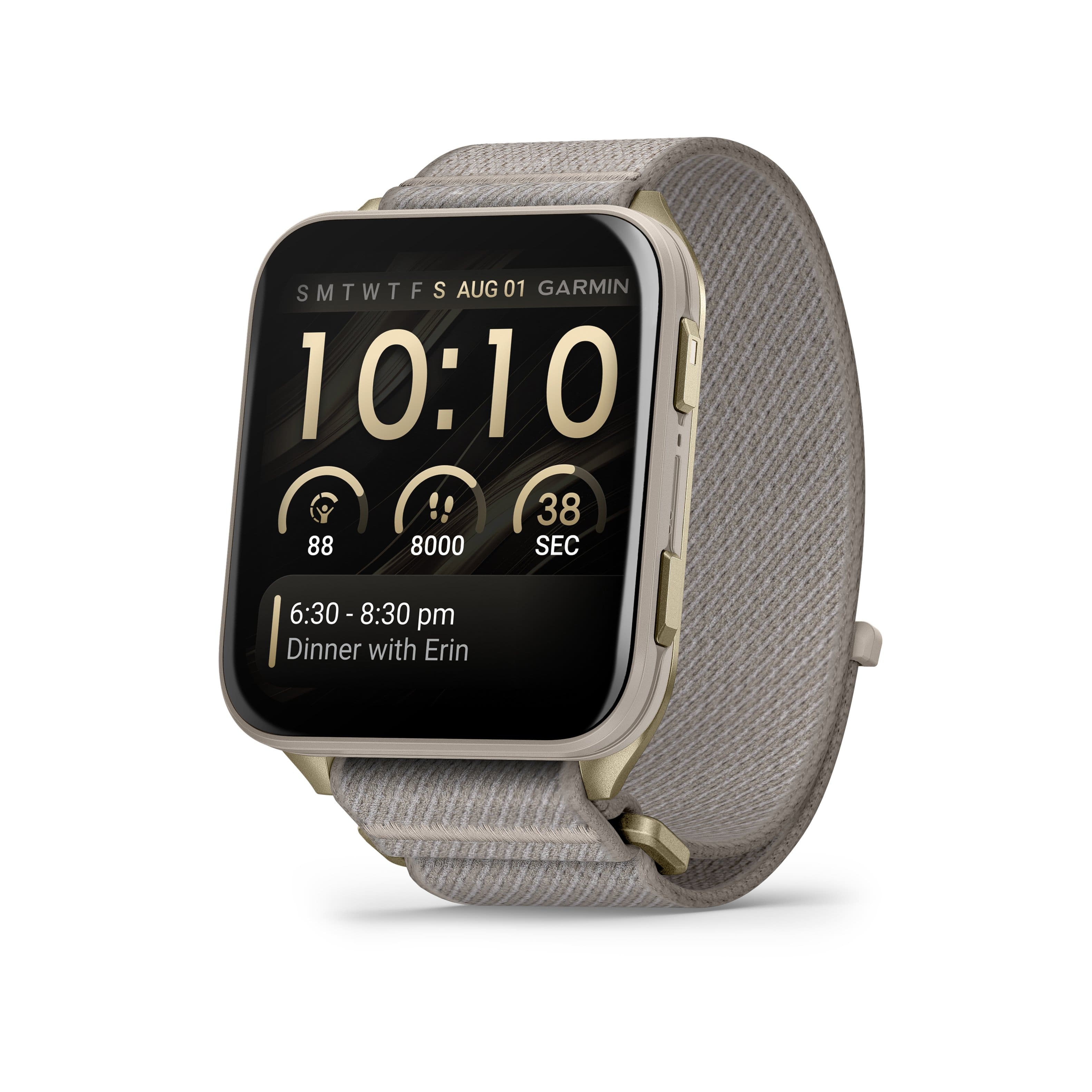 Garmin - Venu X1 GPS Smartwatch 51 mm Fiber-reinforced polymer - Soft Gold Titanium - (2026) product image