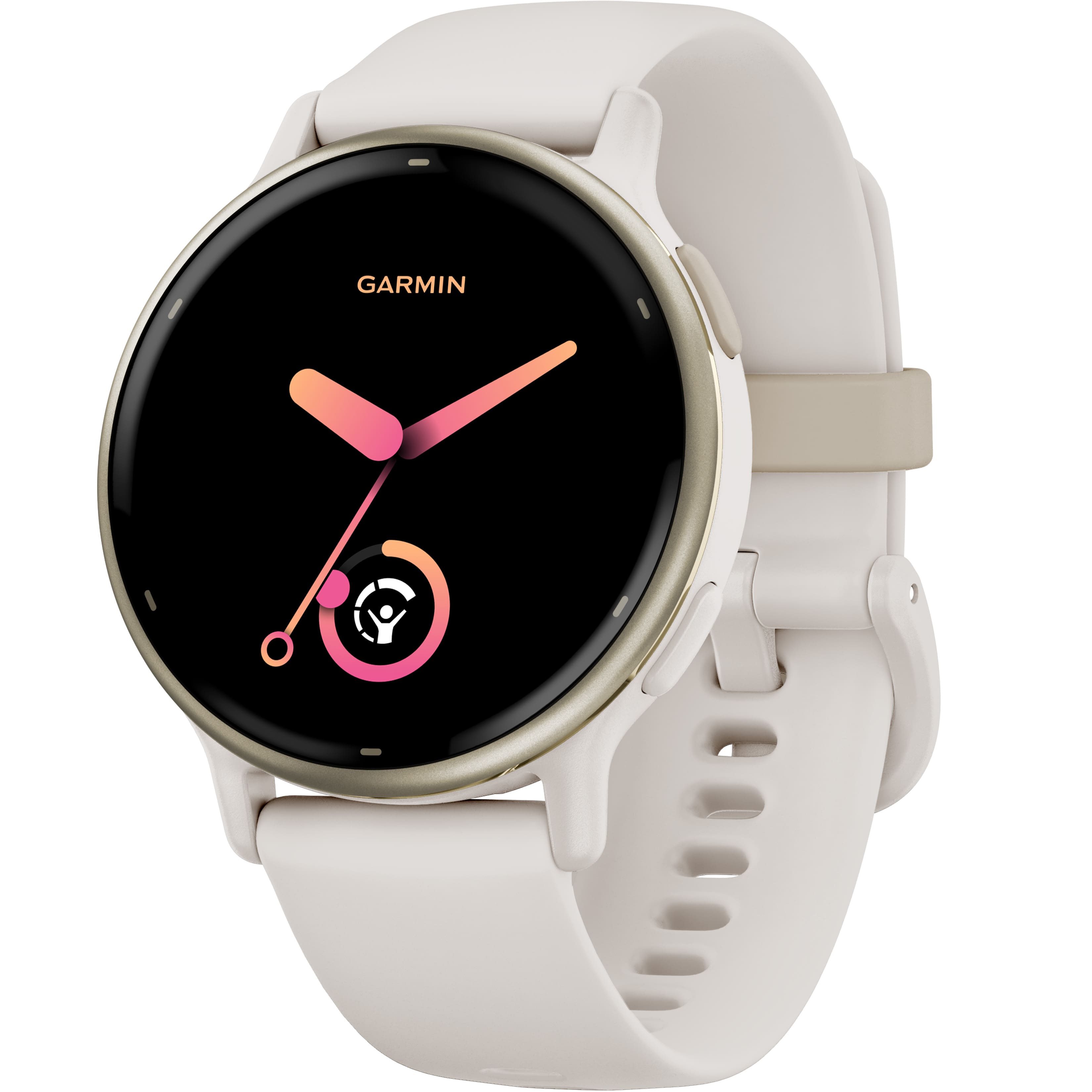 Garmin - vívoactive 5 GPS Smartwatch 42 mm Fiber-reinforced polymer - Gold Aluminum and Ivory - (2023) product image