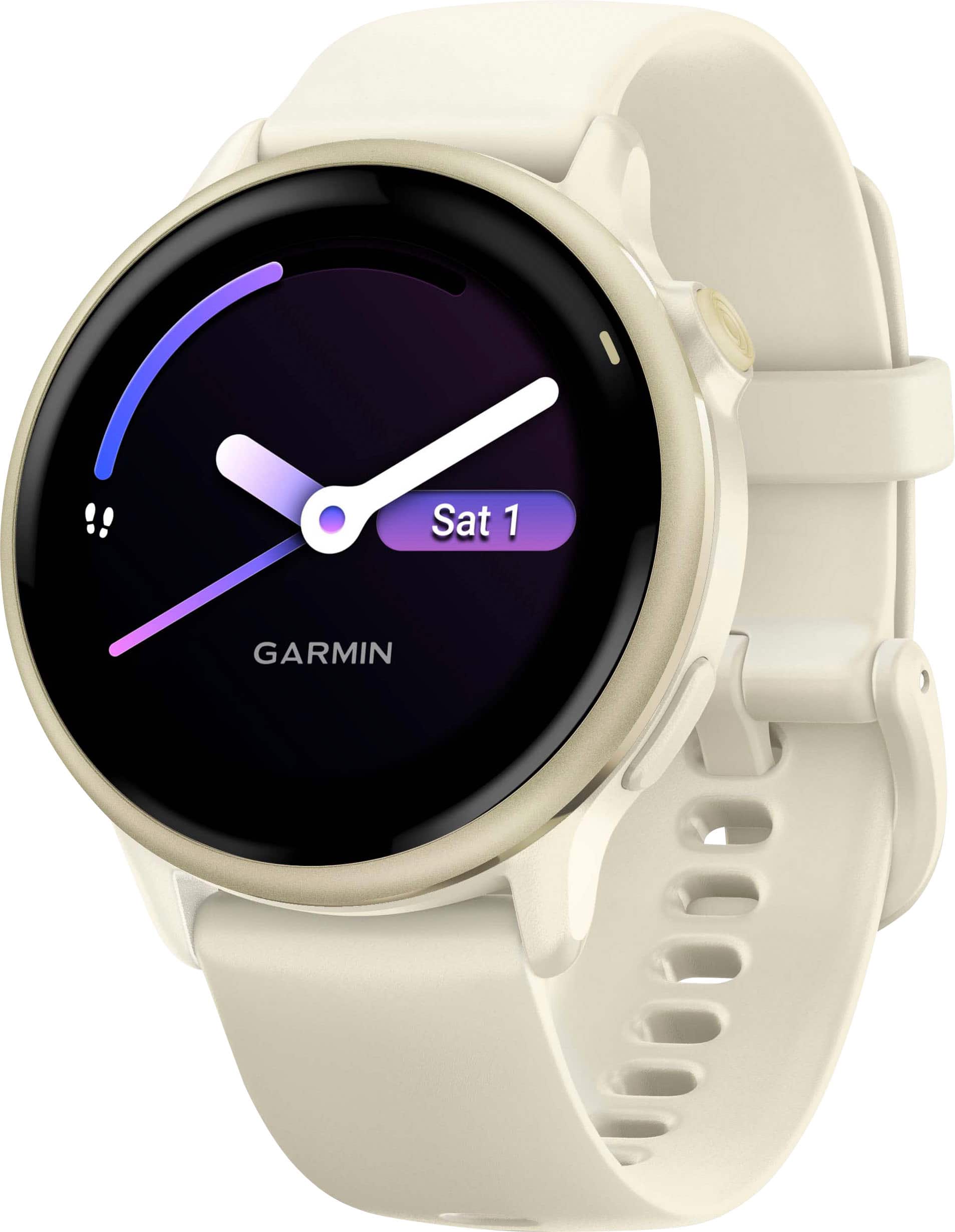 Garmin - vívoactive 6 GPS Smartwatch 42 mm Fiber-reinforced polymer - Lunar Gold with Bone Band - (2025) product image