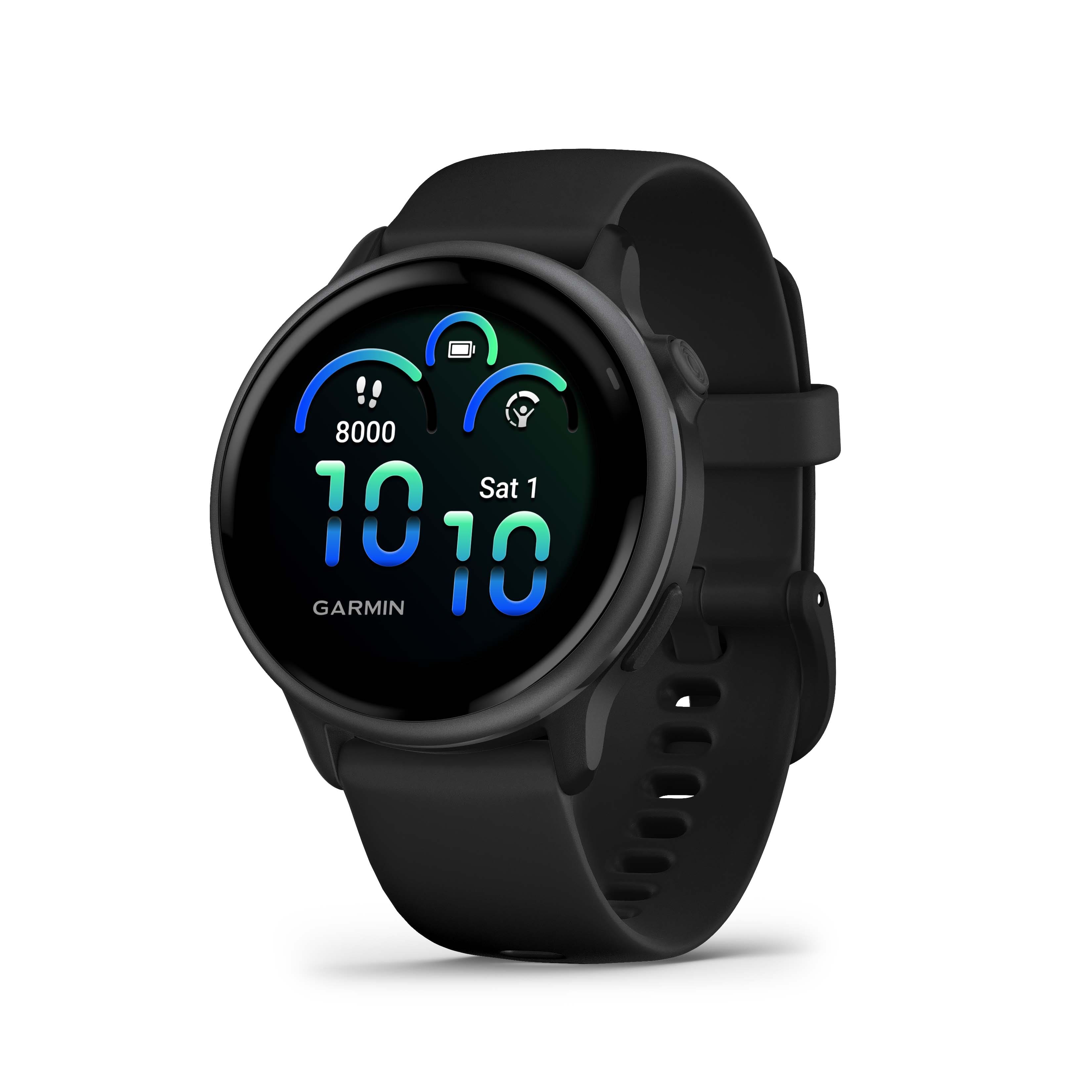 Garmin - vívoactive 6 GPS Smartwatch 42 mm Fiber-reinforced polymer - Slate with Black Band - (2025) product image