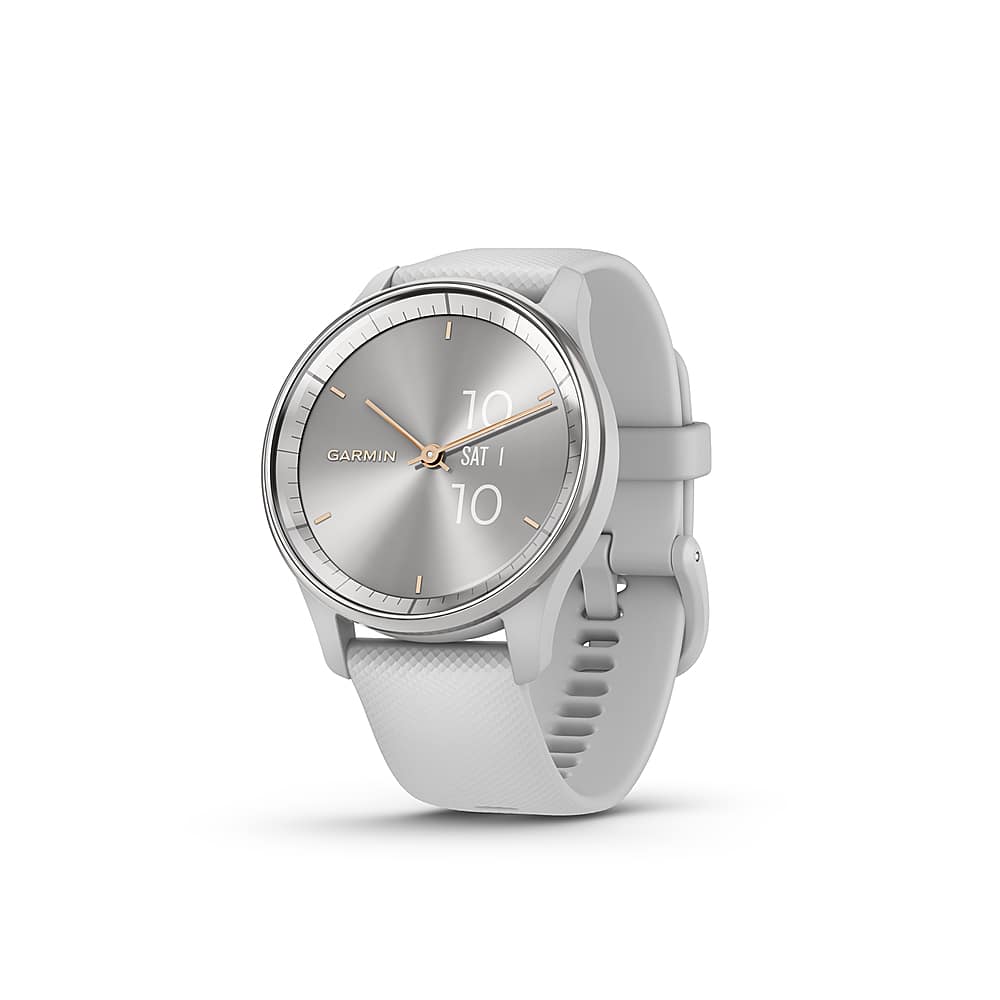 Garmin - vívomove Trend Hybrid Smartwatch 40 mm Fiber-Reinforced Polymer - Silver Stainless Steel - (2023) product image