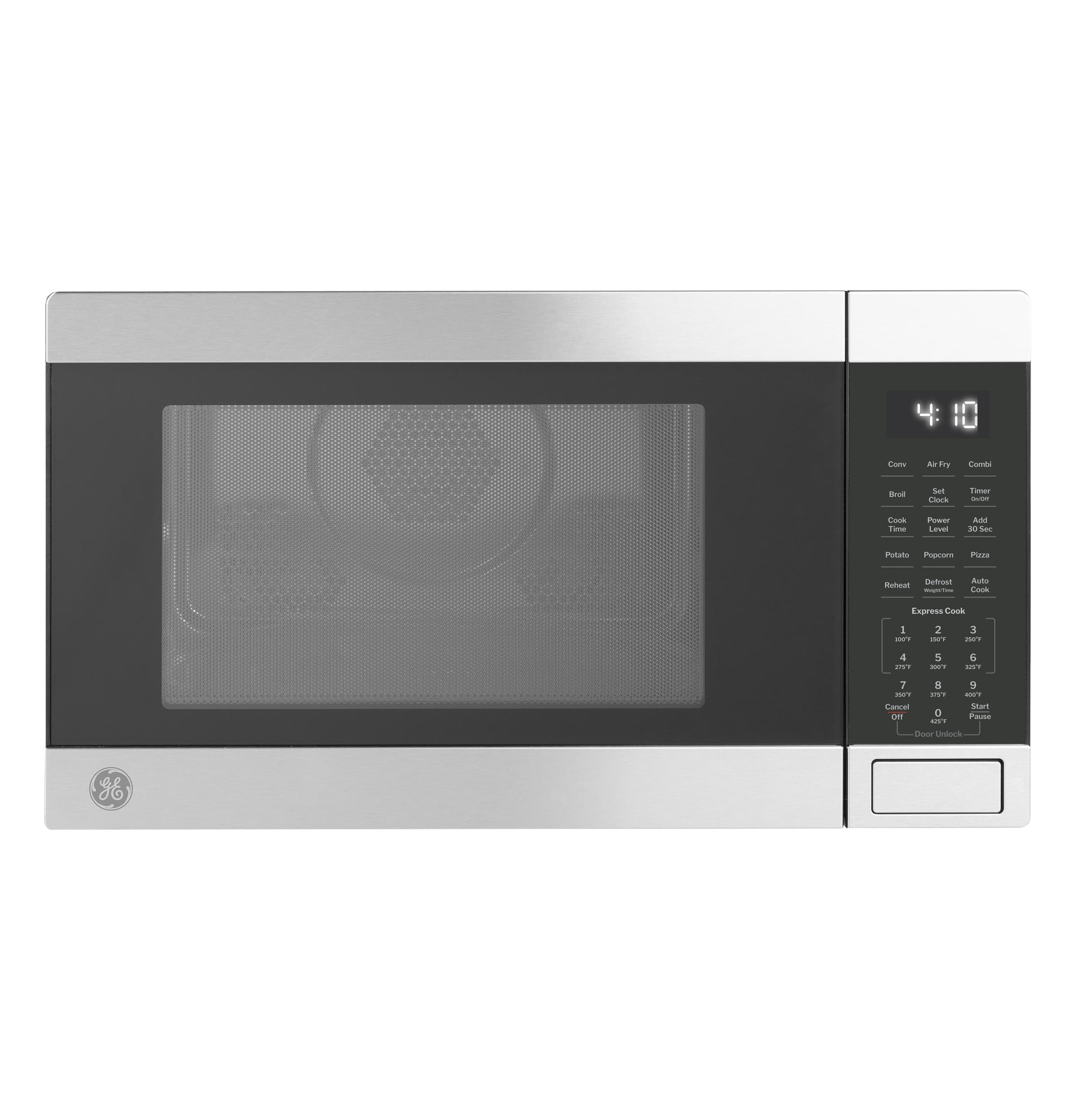 GE - 1.0 Cu. Ft. Convection Countertop Microwave with Air Fry - Stainless Steel product image