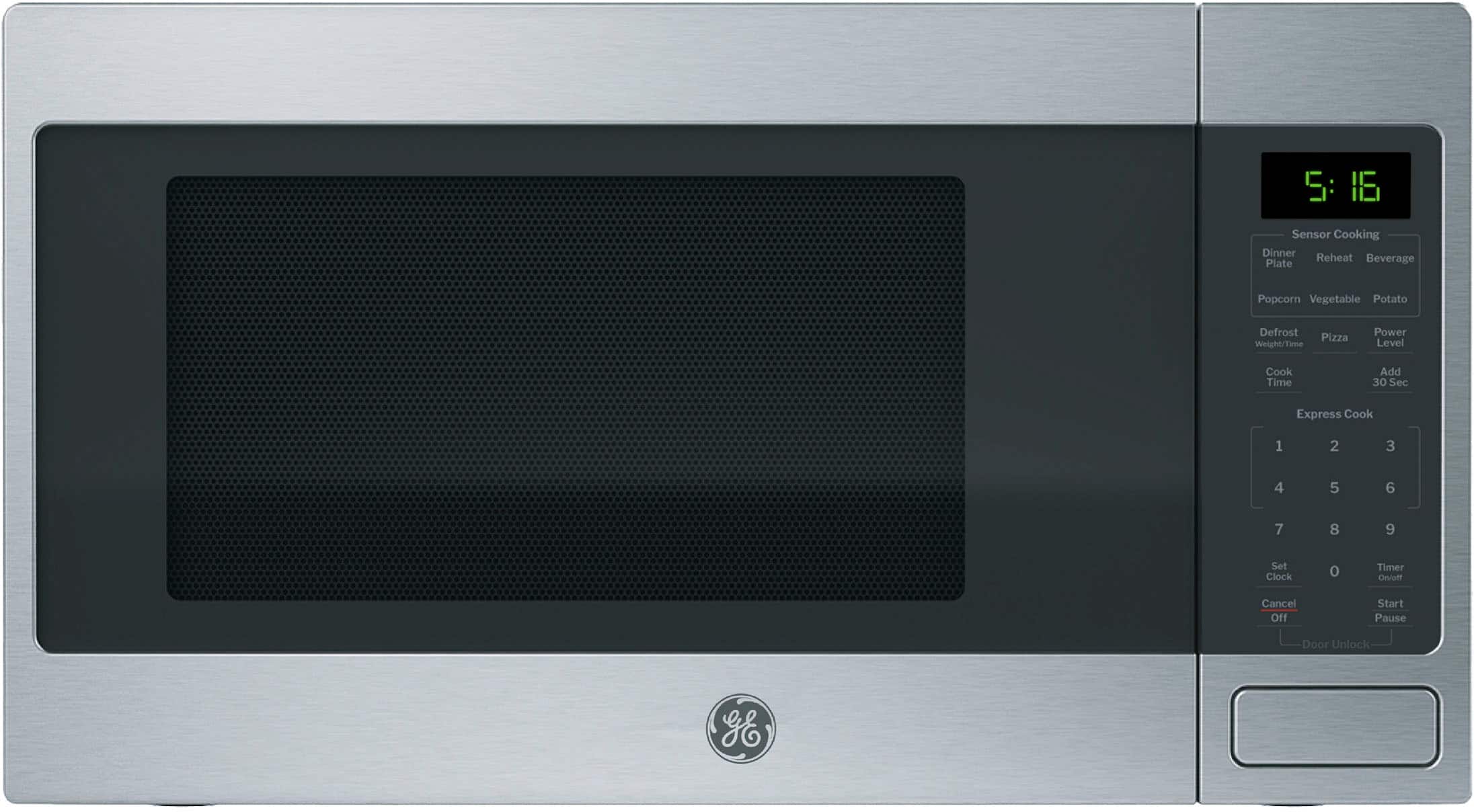 GE - 1.6 Cu. Ft. Countertop Microwave with Sensor Cooking and Defrost - Stainless Steel product image