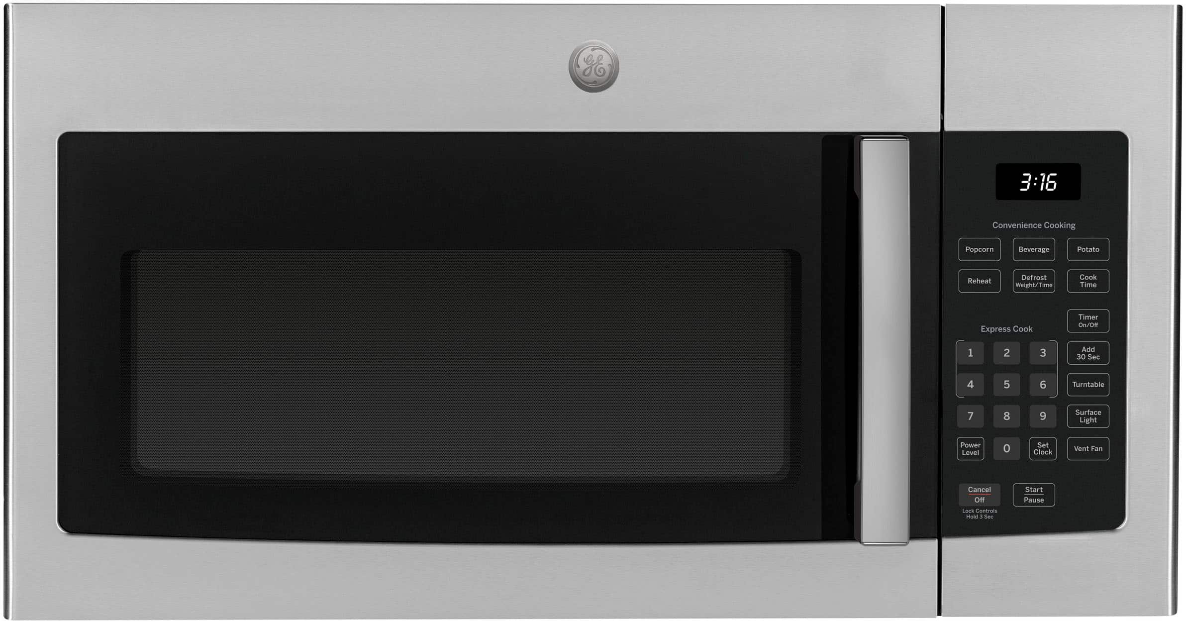GE - 1.6 Cu. Ft. Over-the-Range Microwave with Convenience Cooking Controls - Stainless Steel product image