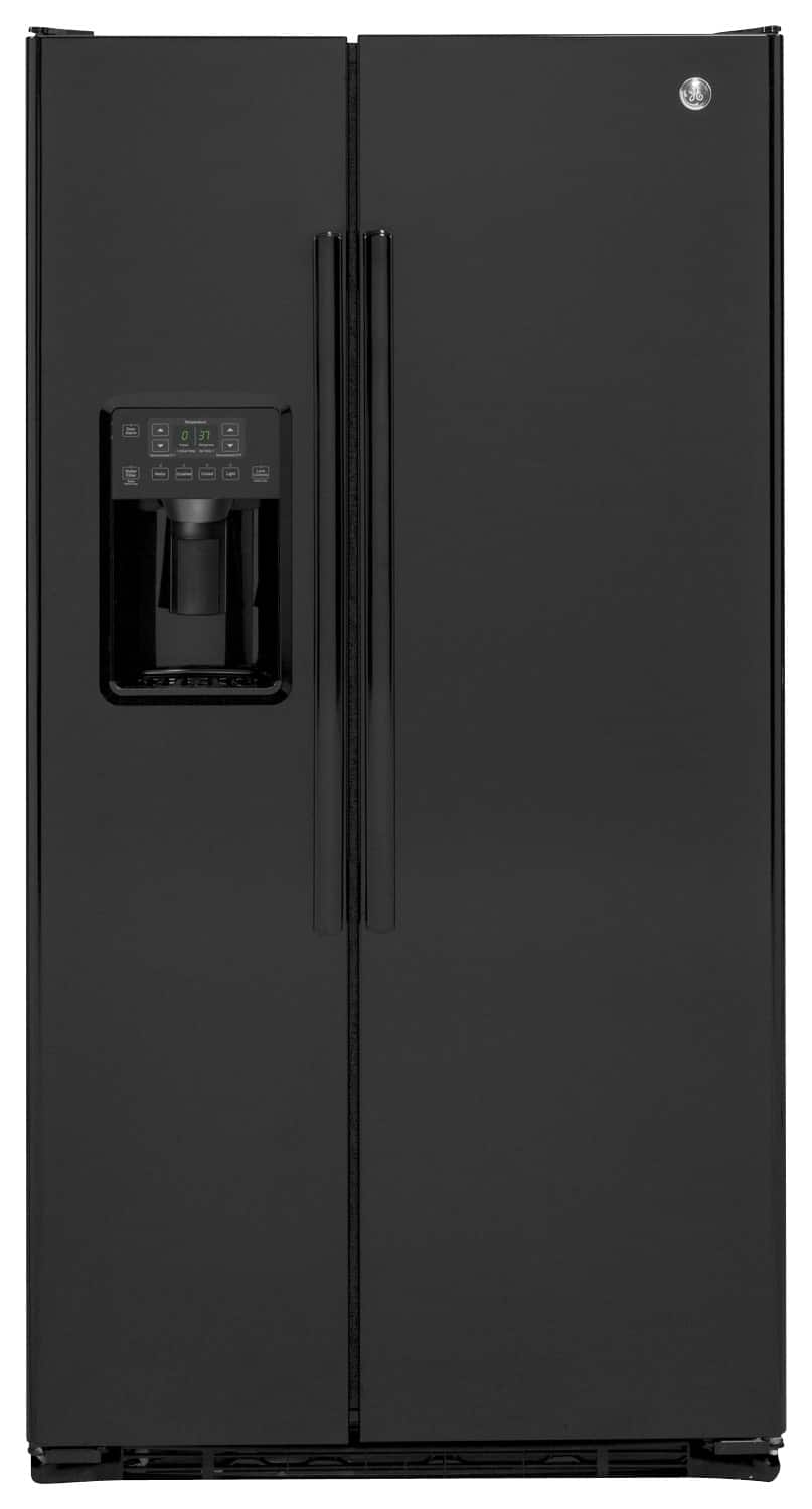 GE - 21.9 Cu. Ft. Counter-Depth Refrigerator with Spill-Proof Glass Shelves - Black product image