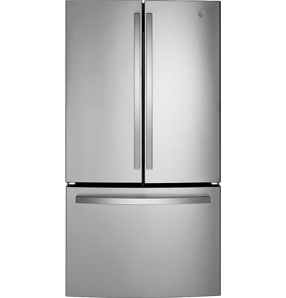 GE - 21.9 Cu. Ft. French Door Counter Depth Refrigerator with Internal Water Dispenser - Stainless Steel product image