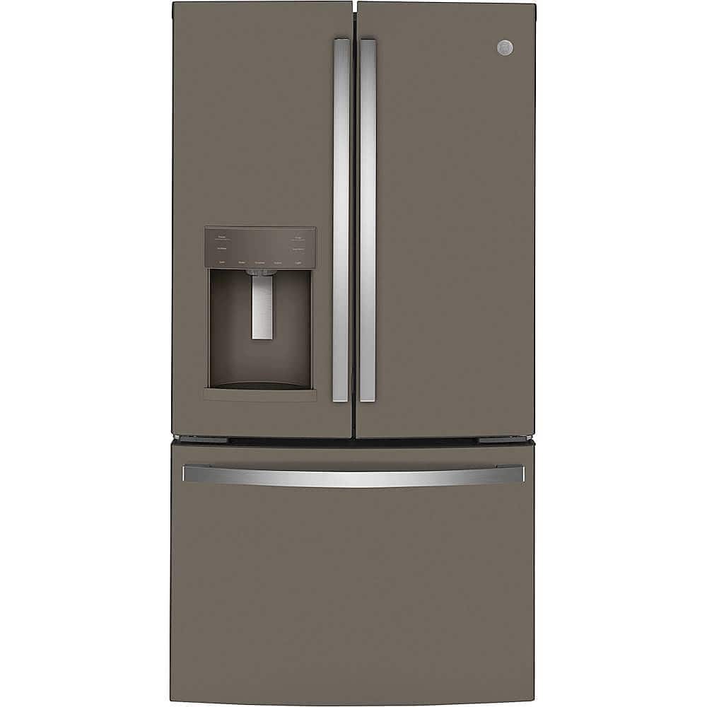 GE - 22.1 Cu. Ft. French Door Counter-Depth Refrigerator and Space Saving Ice Maker - Slate product image