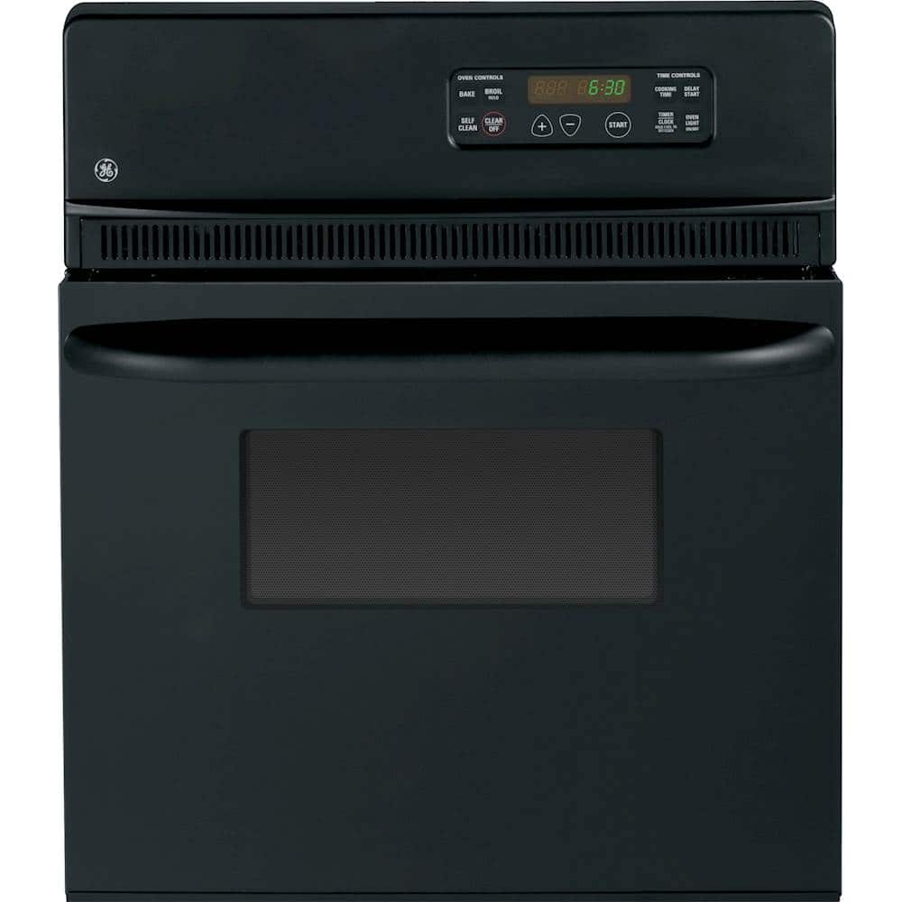 GE - 24" Built-In Single Electric Wall Oven - Black on Black product image