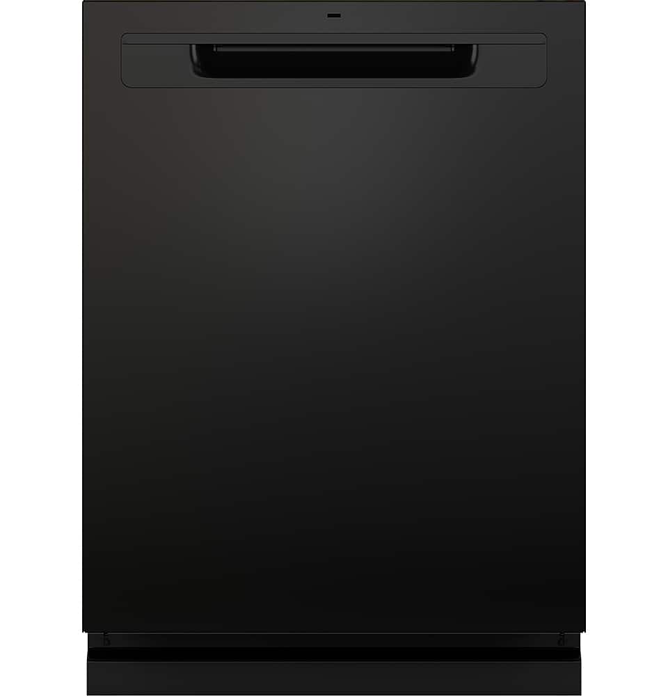 GE - 24" Top Control Smart Build in Stainless Steel Tub Dishwasher with 3rd Rack, Santize Cycle and 45 dBA - Black product i…