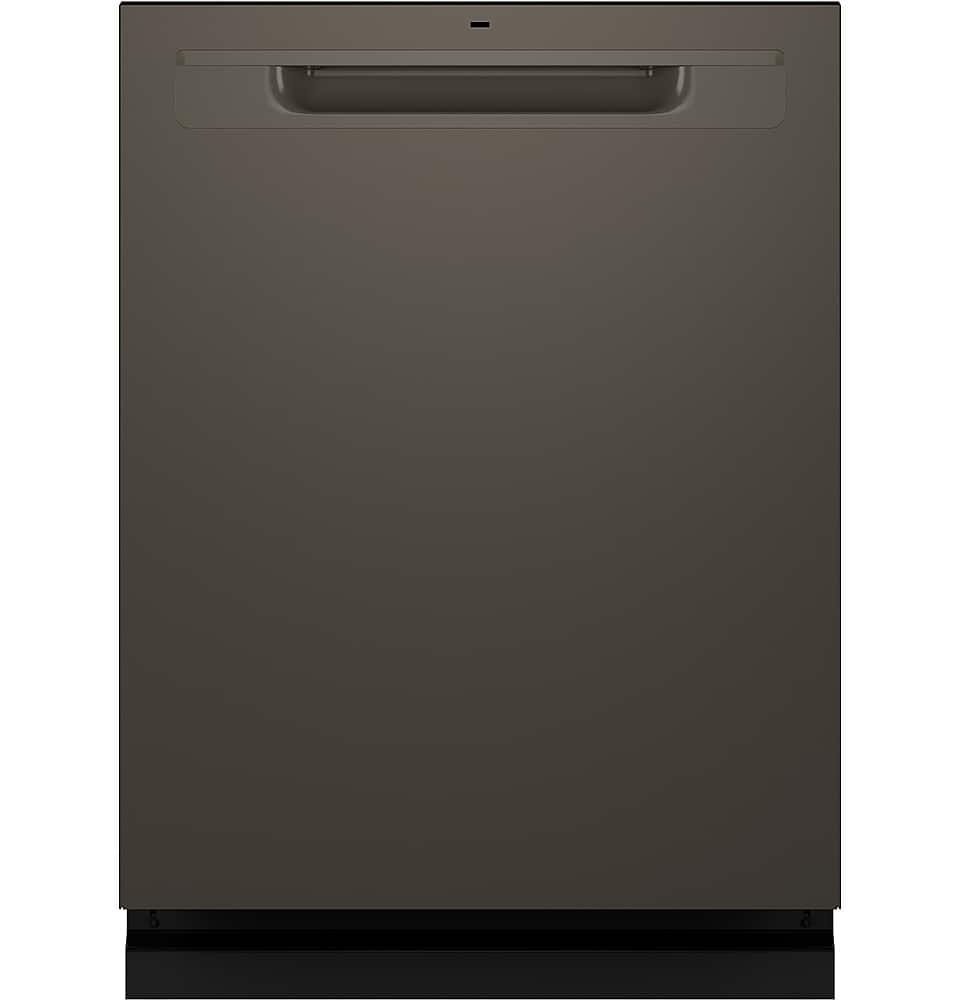 GE - 24" Top Control Smart Built-In Stainless Steel Tub Dishwasher with 3rd Rack, Sanitize Cycle and 45 dBA - Slate product…