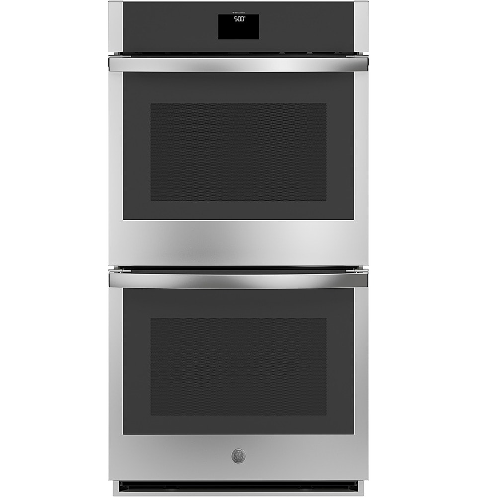 GE - 27" Built-In Electric Convection Double Wall Oven with No Preheat Air Fry - Black product image