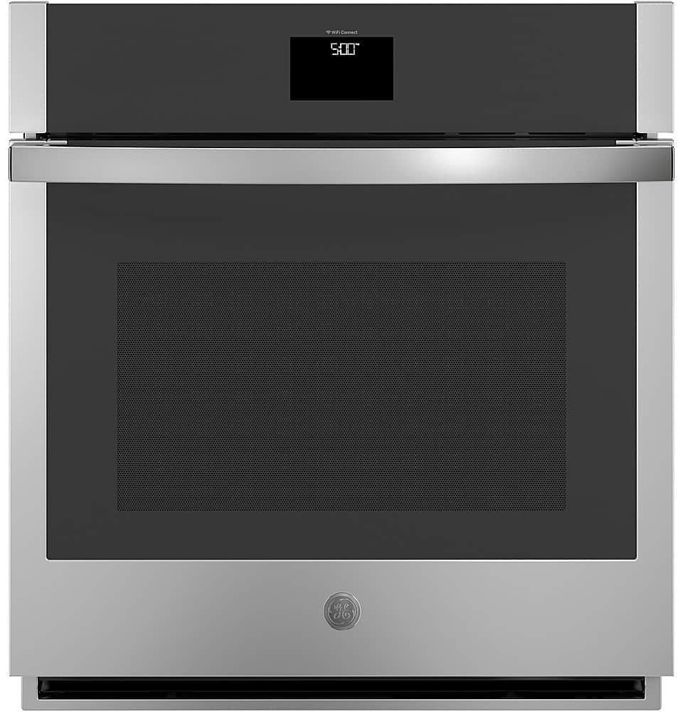 GE - 27" Built-In Single Electric Convection Wall Oven with No Preheat Air Fry - Black product image