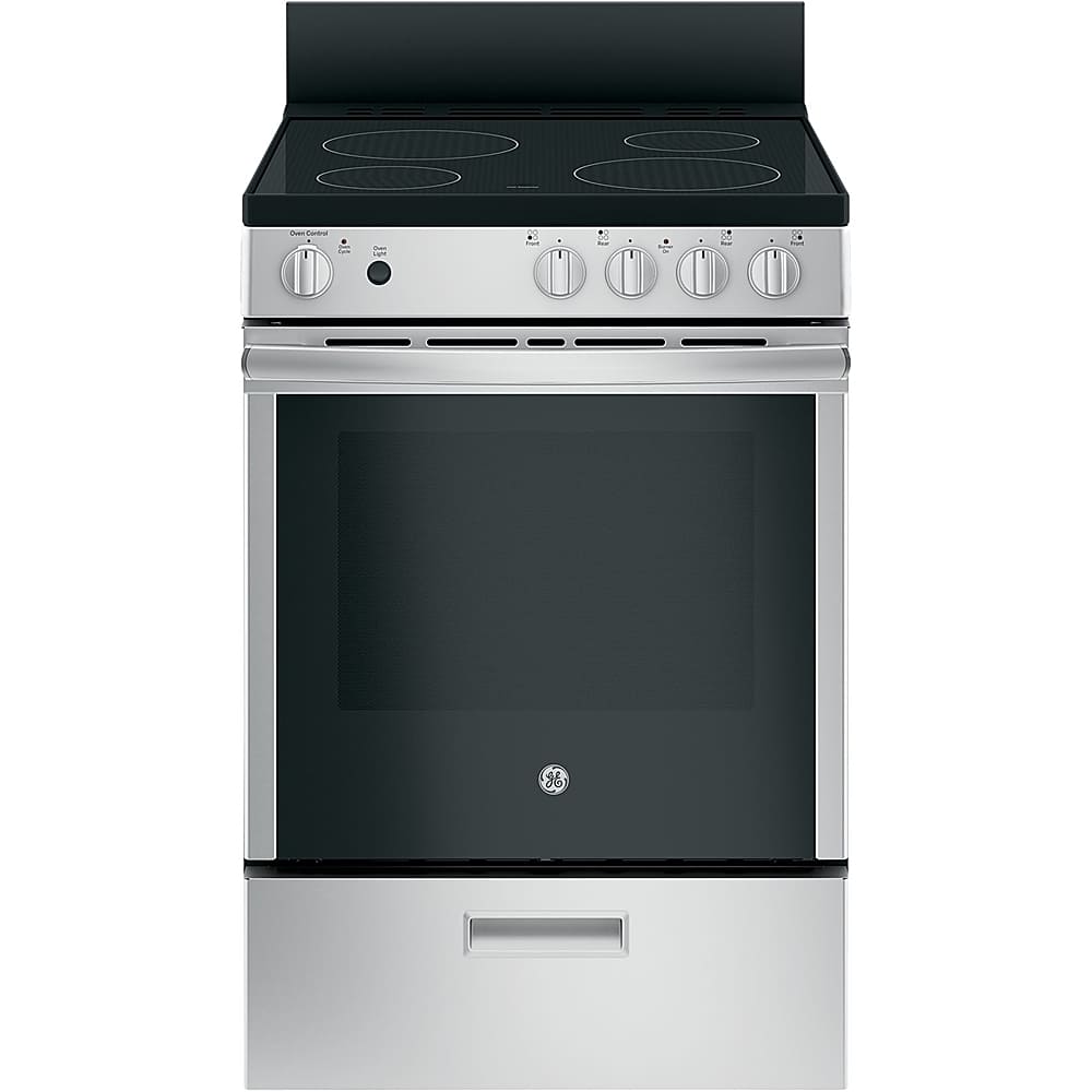GE - 2.9 Cu. Ft. Freestanding Electric Range - Stainless Steel product image