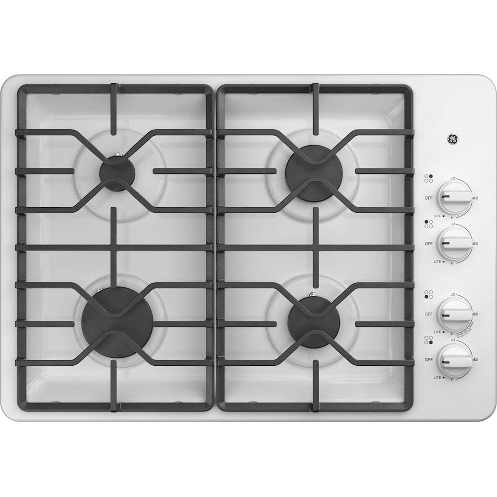 GE - 30" Built-In Gas Cooktop - White product image