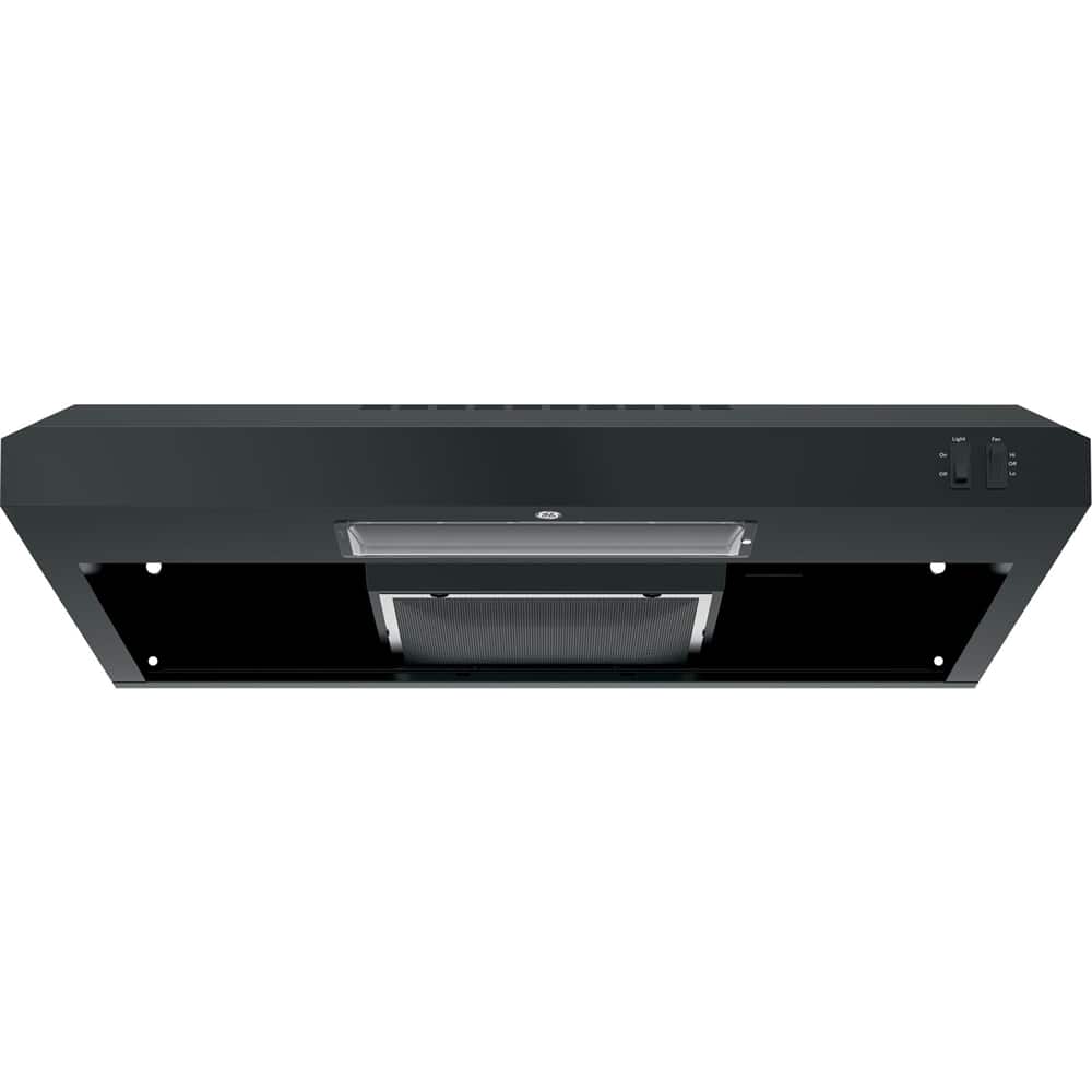 GE - 30 inches - Convertible - Under cabinet Range Hood - Black on Black product image