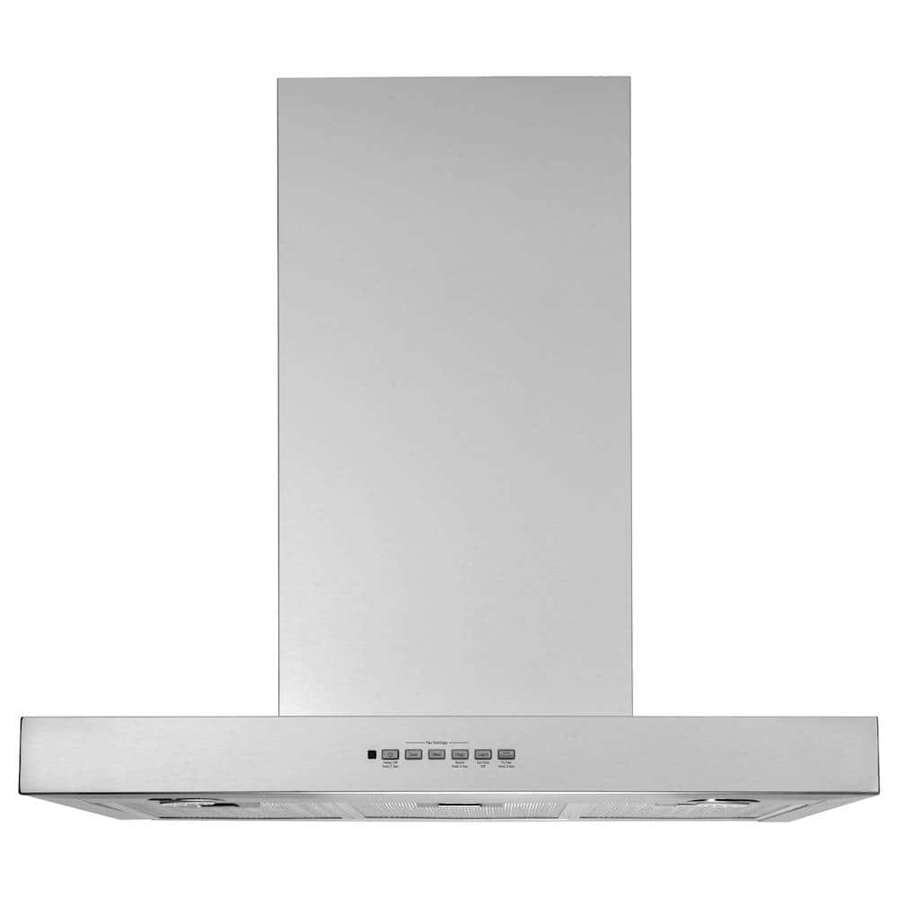 GE - 30 inches - Externally Vented & Recirculating - Wall Range Hood - Stainless Steel product image