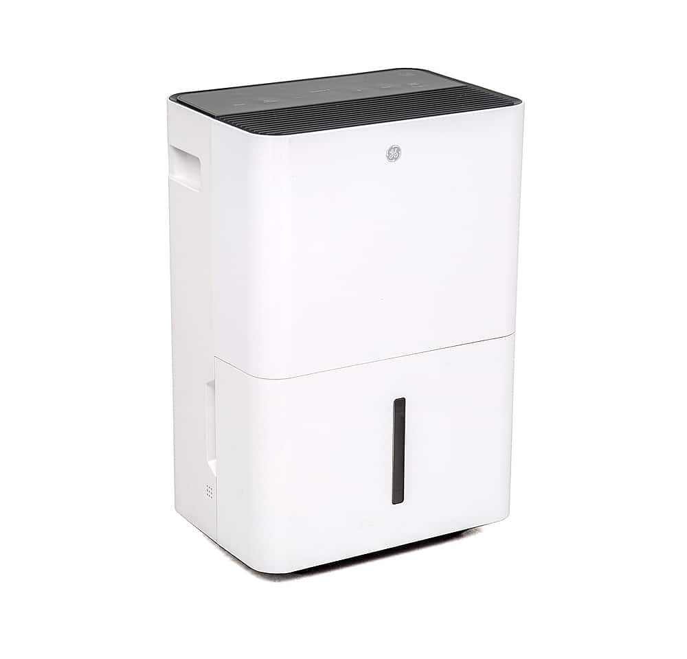 GE - 35-Pint Energy Star Portable Dehumidifier with Smart Dry for Damp Spaces - White product image