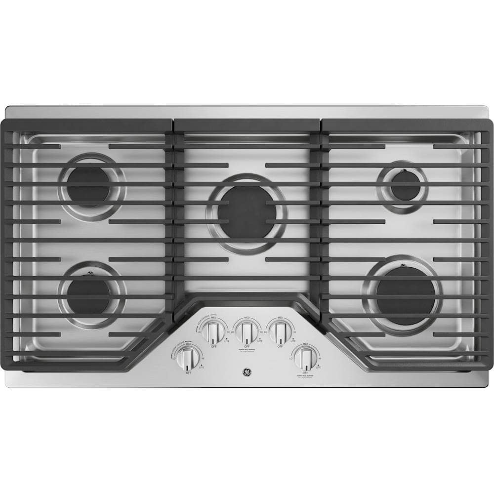 GE - 36" Built-In Gas Cooktop - Stainless Steel product image