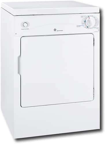GE - 3.6 Cu. Ft. Stackable Electric Dryer with Portable - White product image