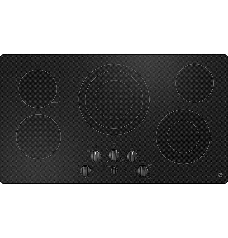GE - 36" Electric Built In Cooktop - Black product image