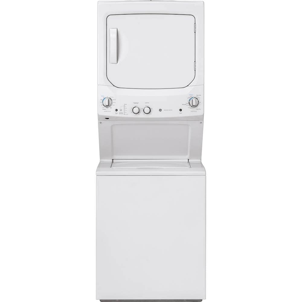 GE - 3.8 Cu. Ft. Top Load Washer and 5.9 Cu. Ft. Electric Dryer Laundry Center - White product image