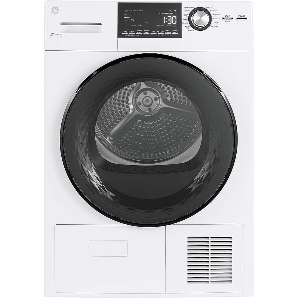 GE - 4.1 Cu. Ft. Stackable 13-Cycle Electric Dryer - White product image