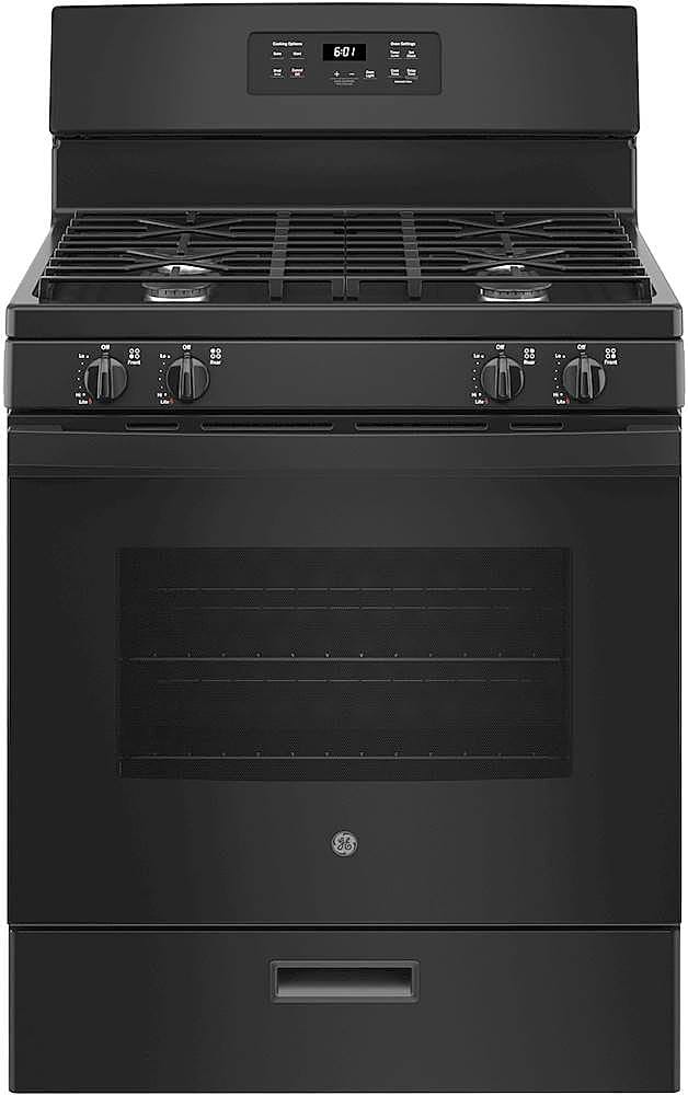 GE - 4.8 Cu. Ft. Freestanding Gas Range - Black product image