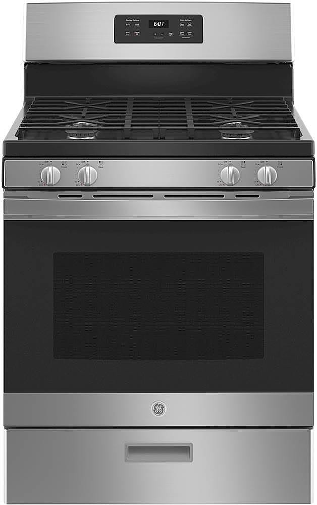 GE - 4.8 Cu. Ft. Freestanding Gas Range - Stainless Steel product image