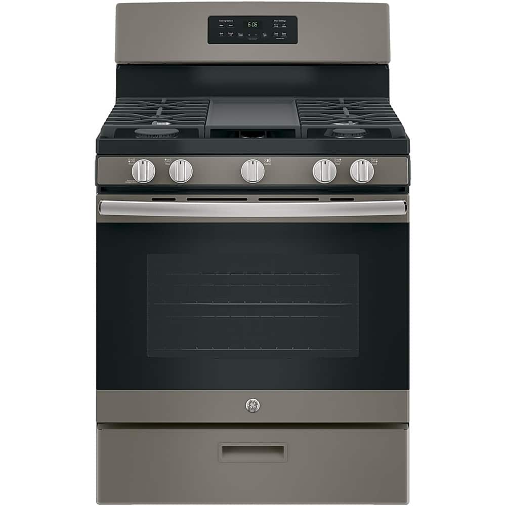 GE - 5.0 Cu. Ft. Freestanding Gas Range - Slate product image