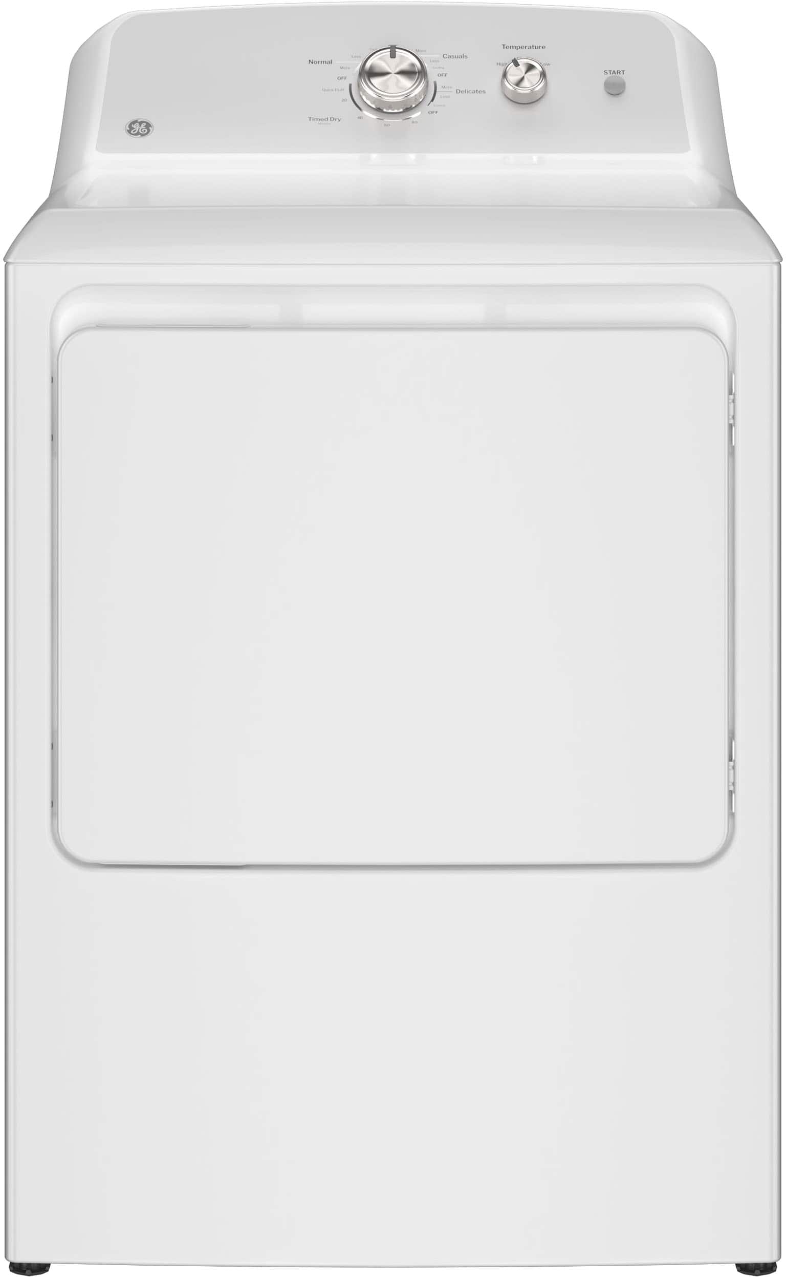 GE - 7.2 Cu. Ft. Electric Dryer with Long Venting up to 120 Ft - White with Silver Matte product image