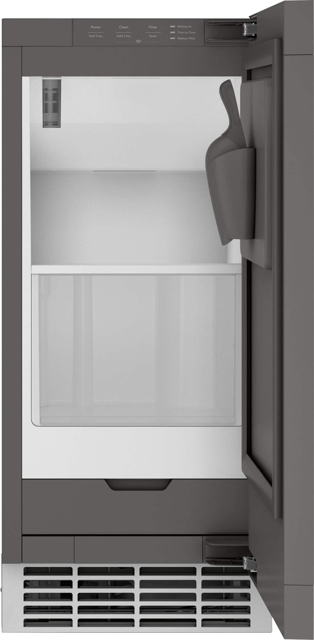 GE Profile - 15" 26-Lb. Built-In Icemaker with Nugget Ice - Custom Panel Ready product image