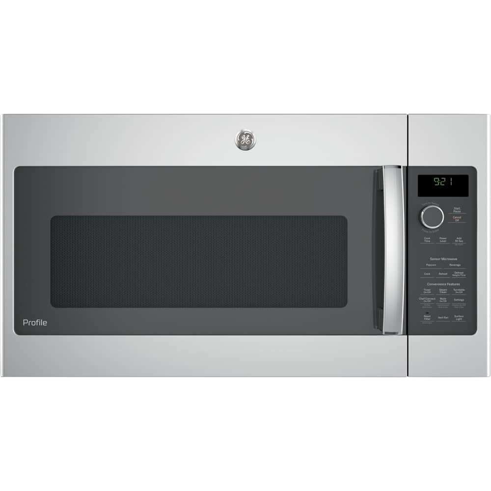 GE Profile - 2.1 Cu. Ft. Over-the-Range Microwave with Sensor Cooking and Steam Cleaning - Stainless Steel product image