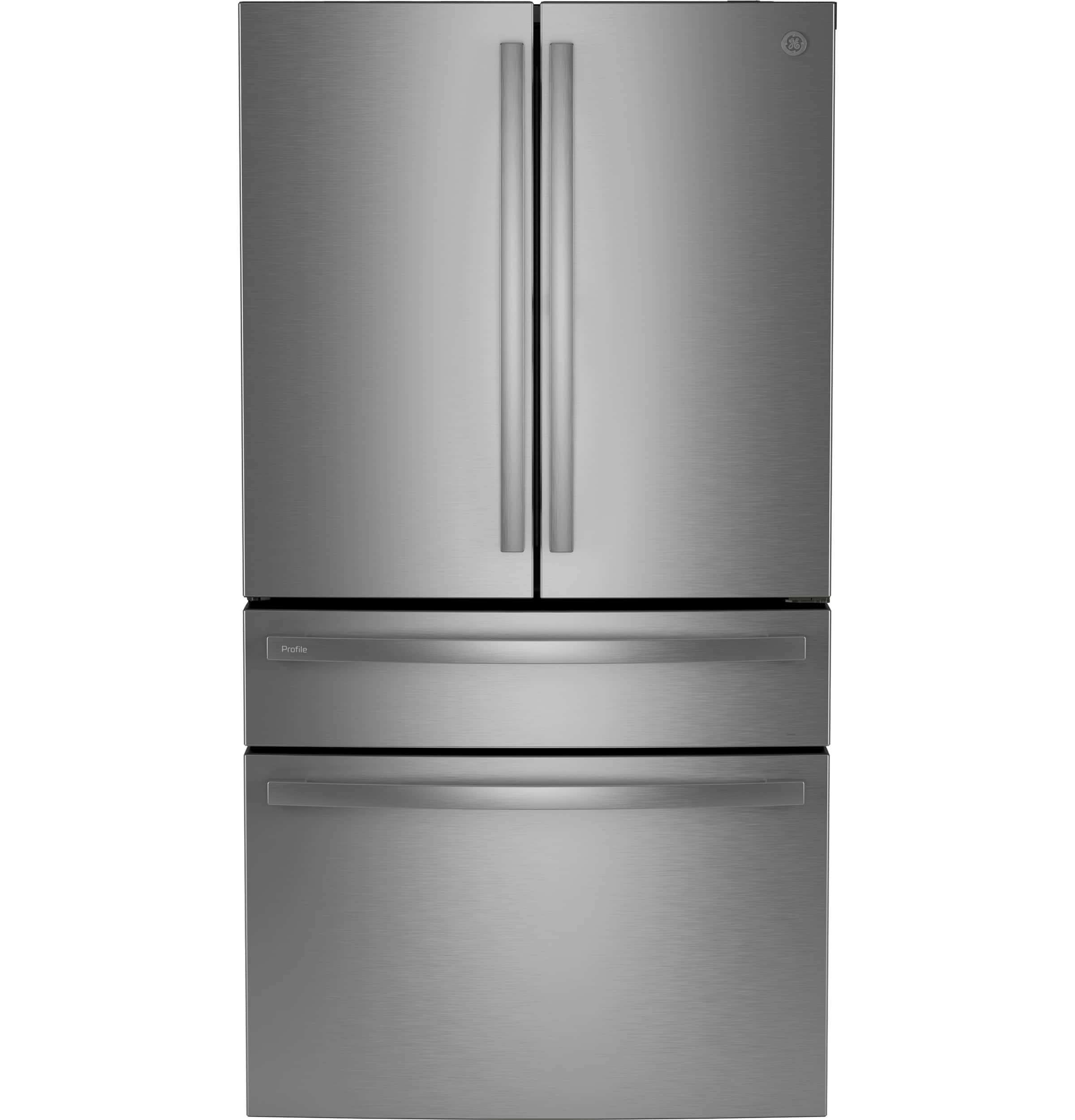 GE Profile - 23.3 Cu. Ft. 4-Door French Door Counter-Depth Smart Refrigerator with Dual-Dispense Auto-Fill Pitcher & Door In…