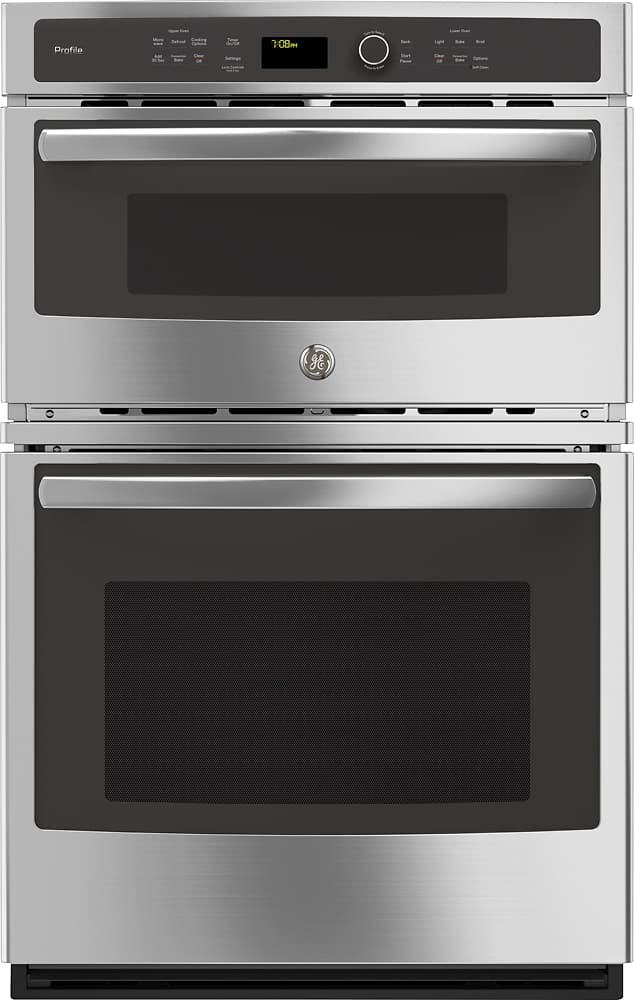 GE Profile - 27" Built-In Double Electric Convection Wall Oven with Built-In Microwave - Stainless Steel product image