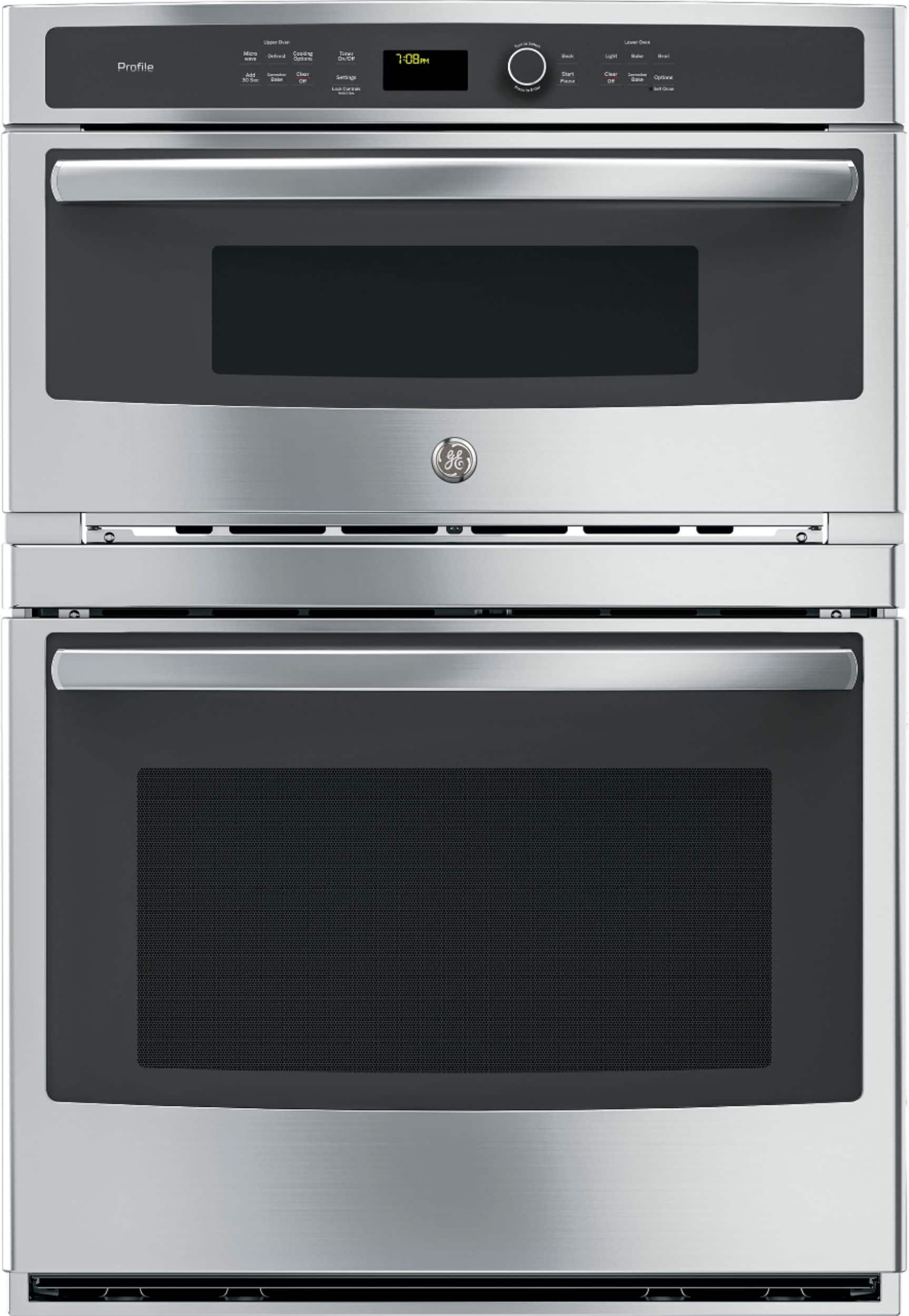 GE Profile - 30" Built-In Single Electric Convection Wall Oven with Built-In Microwave - Stainless Steel product image
