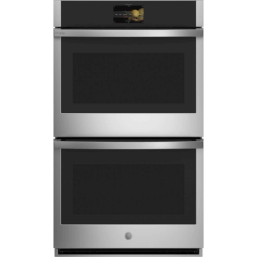 GE Profile - 30" Smart Built-In Double Electric Convection Wall Oven with Air Fry & In-Oven Camera - Stainless Steel product…