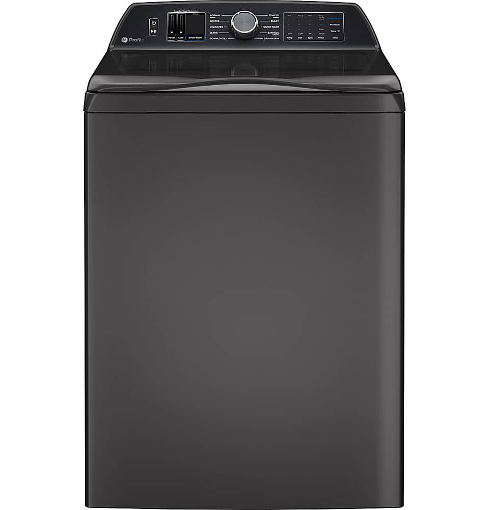 GE Profile - 5.4 Cu. Ft. High Efficiency Smart Top Load Washer with Smarter Wash Technology, Easier Reach & Direct Drive Mot…