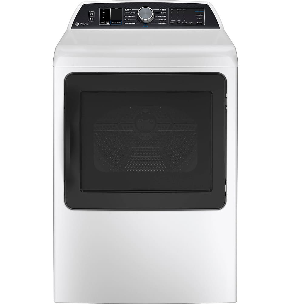 GE Profile - 7.4 Cu. Ft. Smart Electric Dryer with Steam, Sanitize Cycle and Sensor Dry - Gray product image