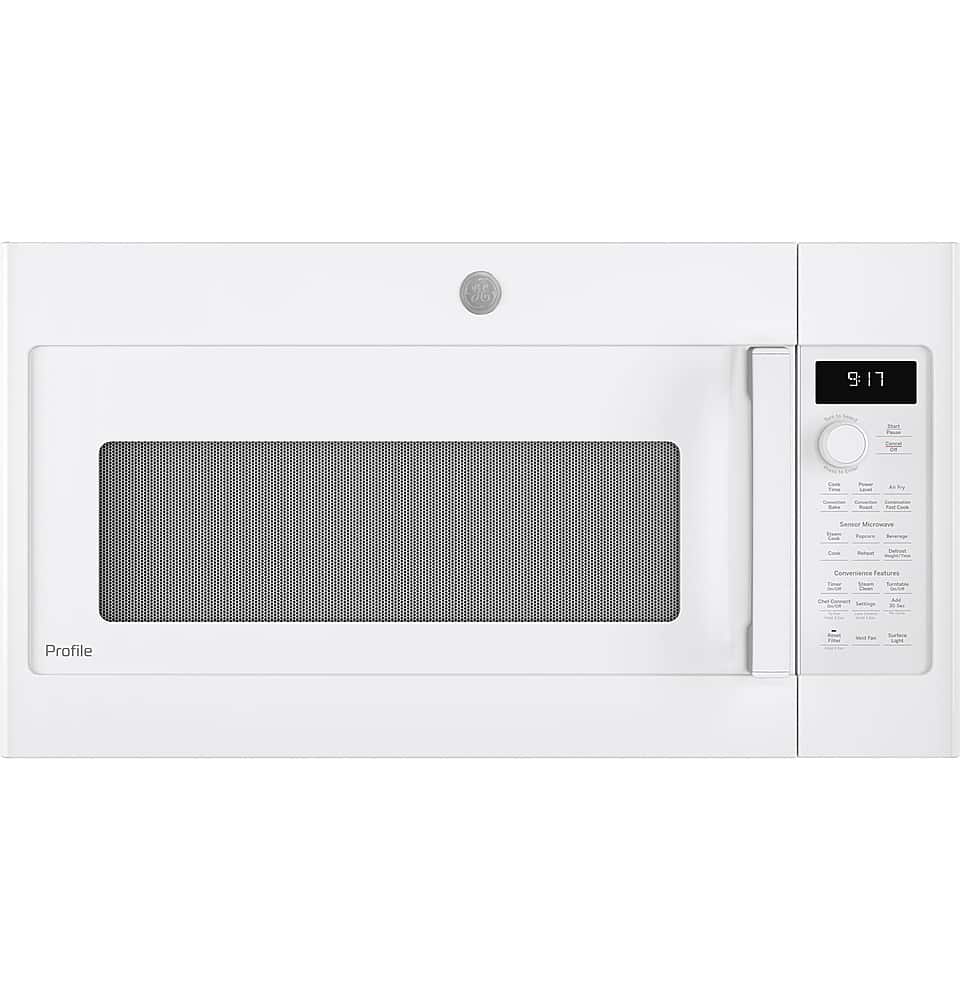 GE Profile - Profile Series 1.7 Cu. Ft. Convection Over-the-Range Microwave with Sensor Cooking and Chef Connect - Black pro…