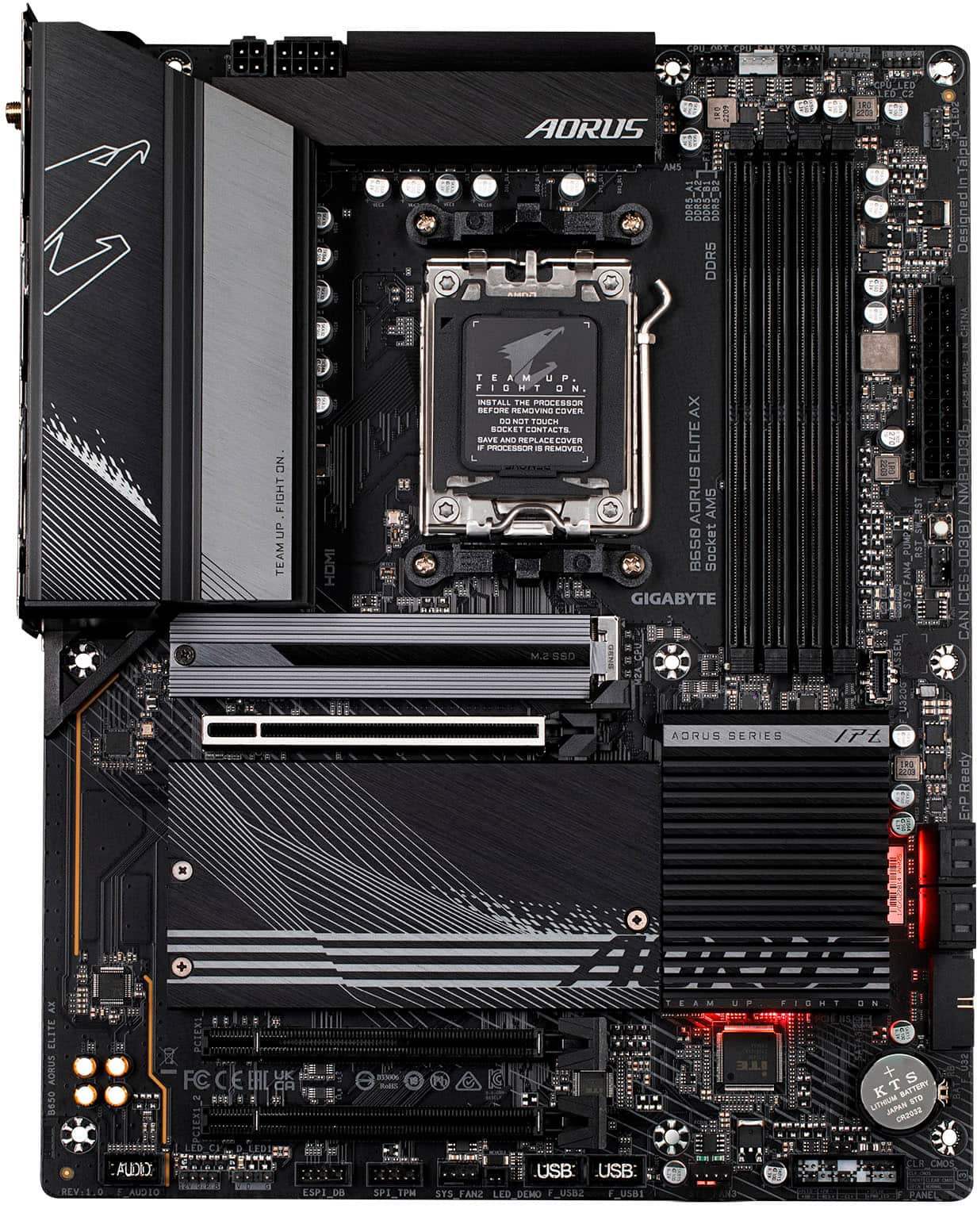 GIGABYTE - B650 AORUS ELITE AX (Socket AM5) AMD B650 ATX DDR5 Wi-Fi 6E Motherboard - Black product image