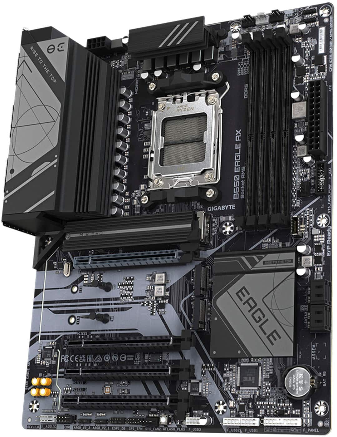 GIGABYTE - B650 EAGLE AX (Socket AM5) AMD B650 ATX DDR5 Wi-Fi 6E Motherboard - Black product image