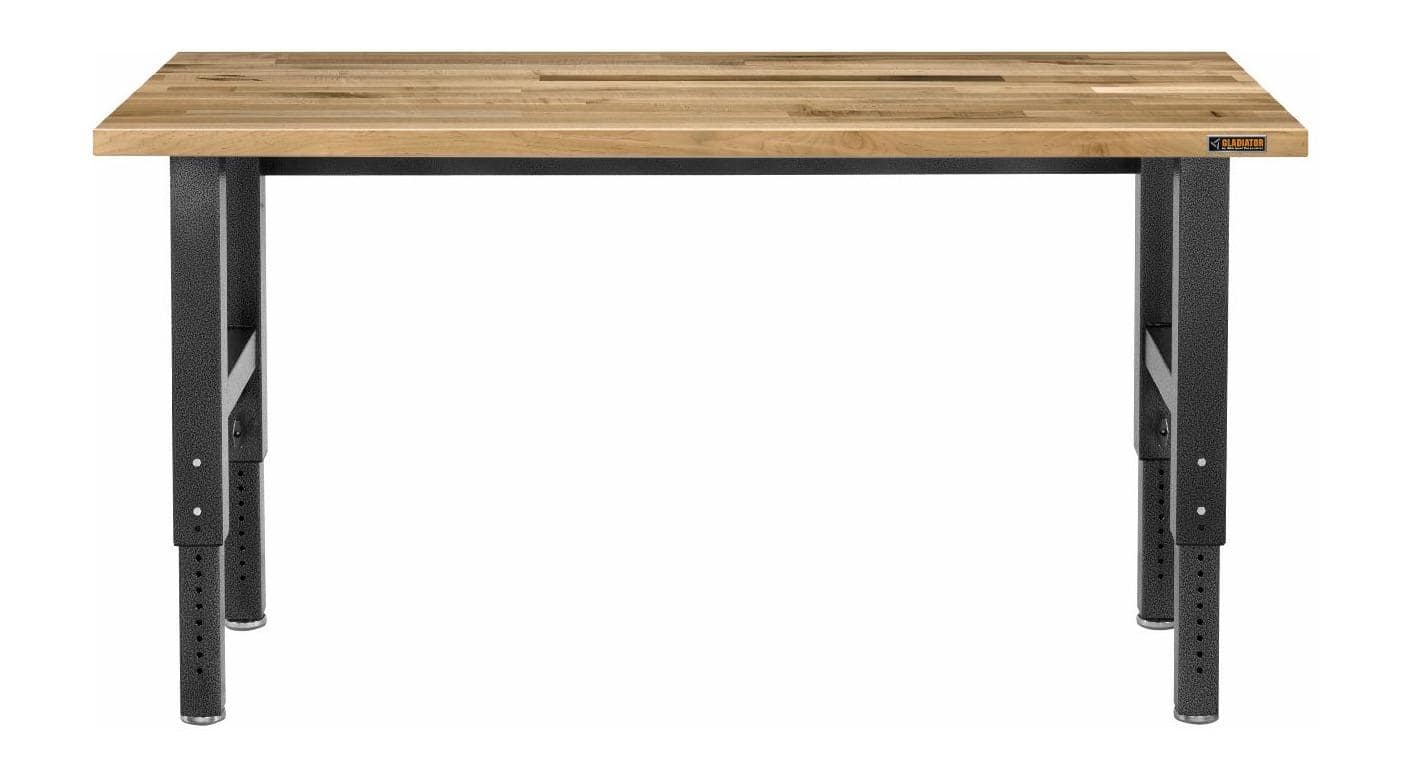 Gladiator - 6' Adjustable Height Hardwood Workbench - Hammered Granite product image